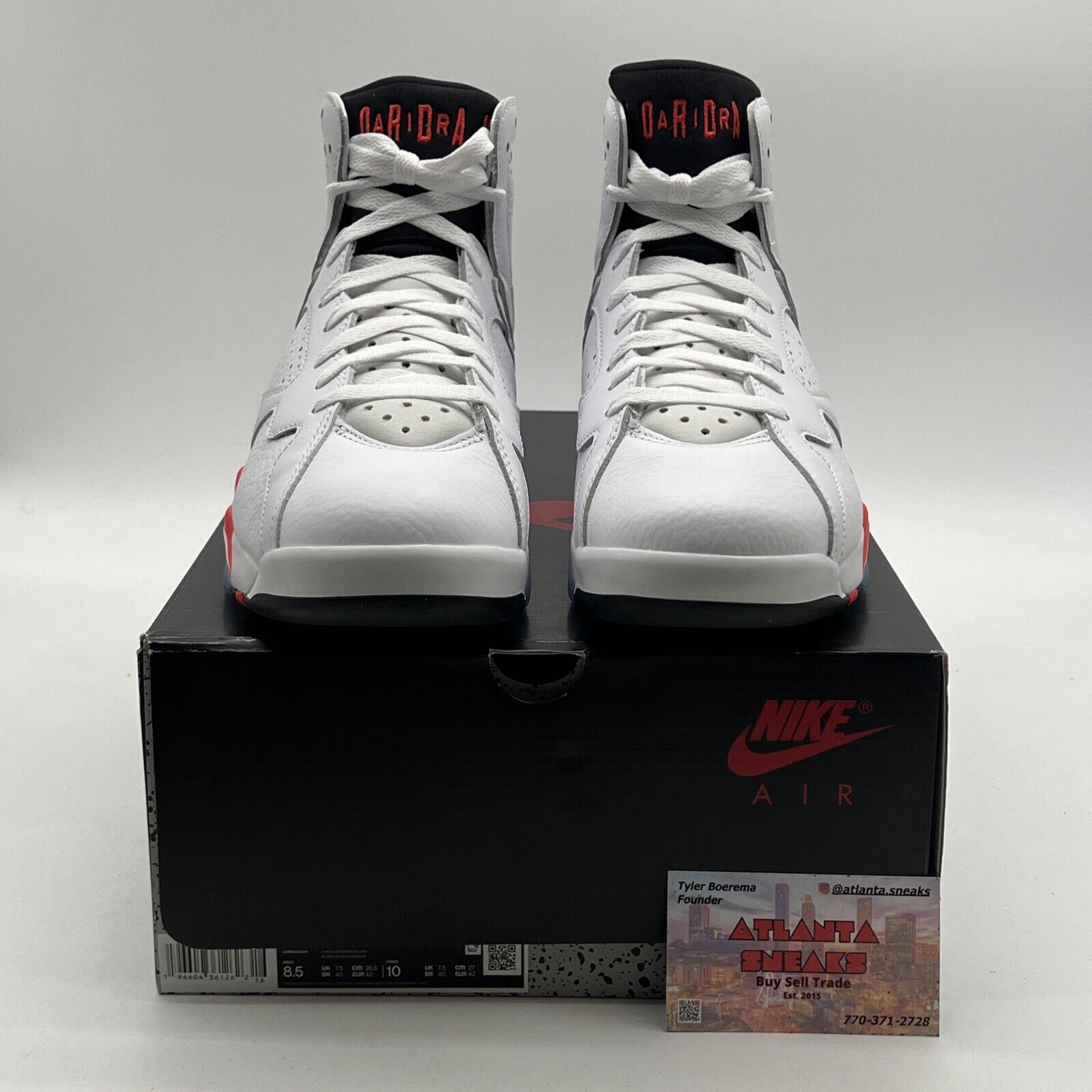 Size 8.5 - Air Jordan 7 Retro White Infrared (CU9307-160)