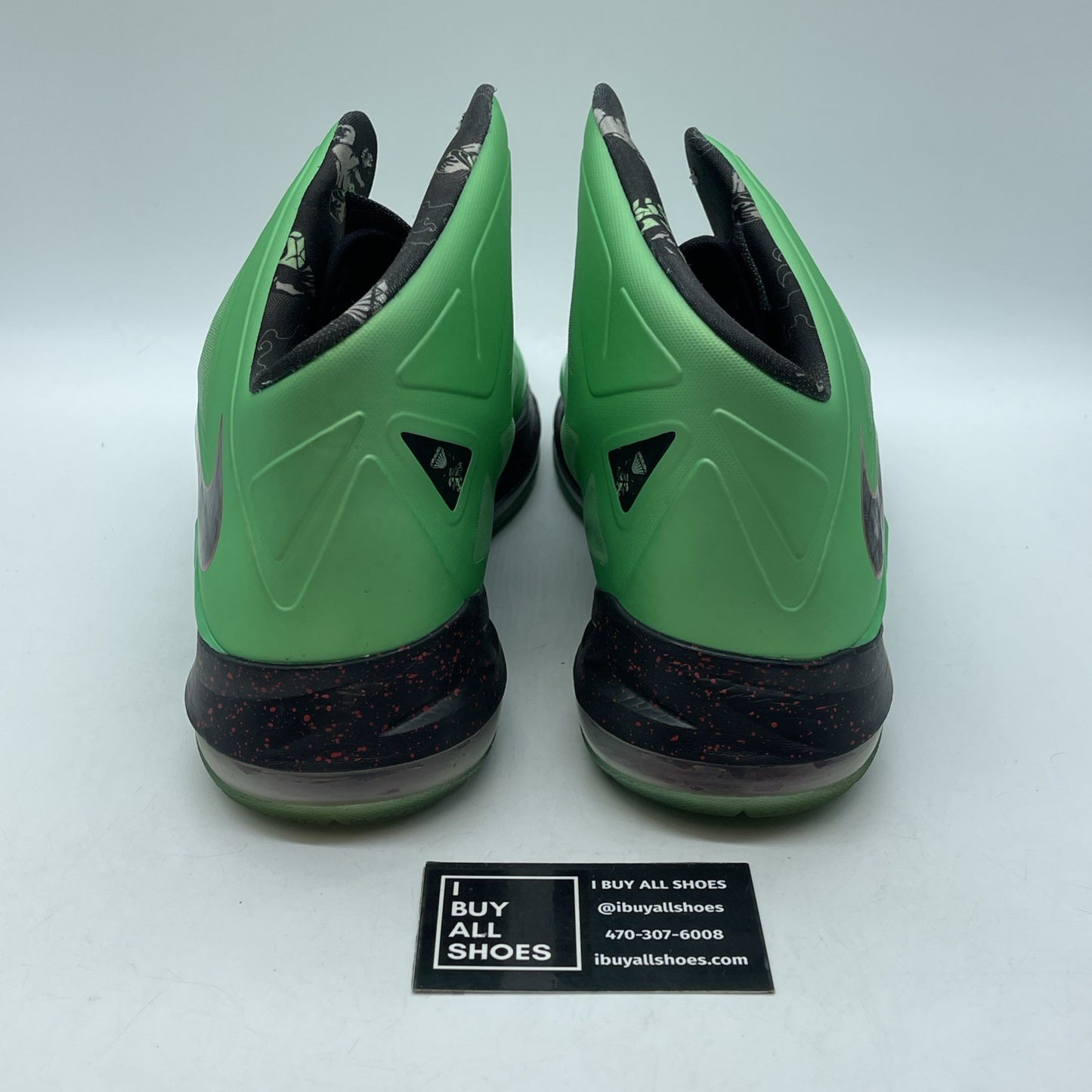 Size 13 - Nike LeBron 10 Cutting Jade Green Black Leather (541100-303)