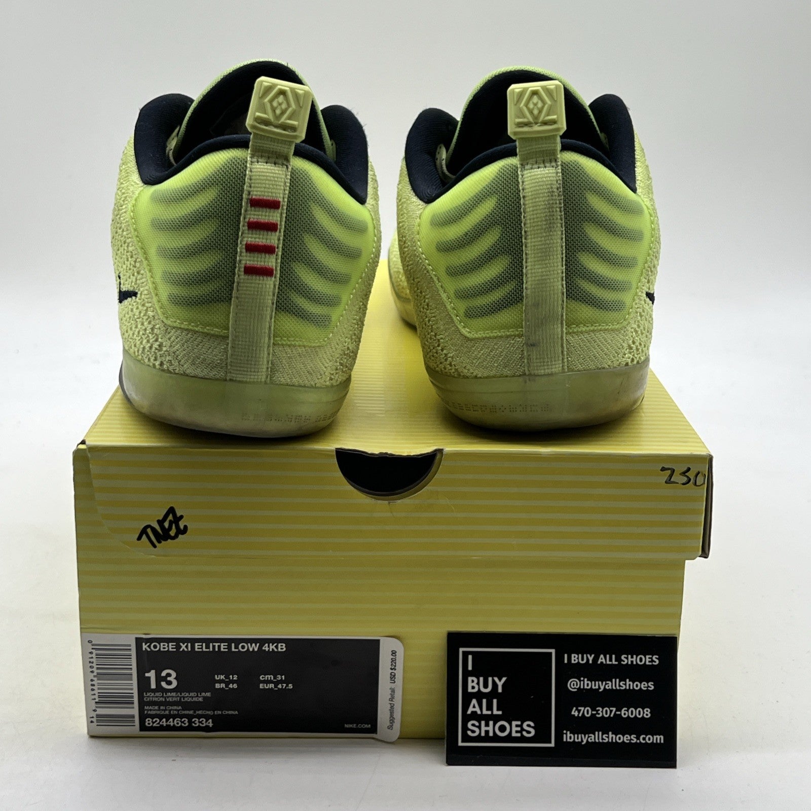 Size 13 - Nike Kobe 11 Elite 4KB Low Ghost of Christmas Past (824463-334)