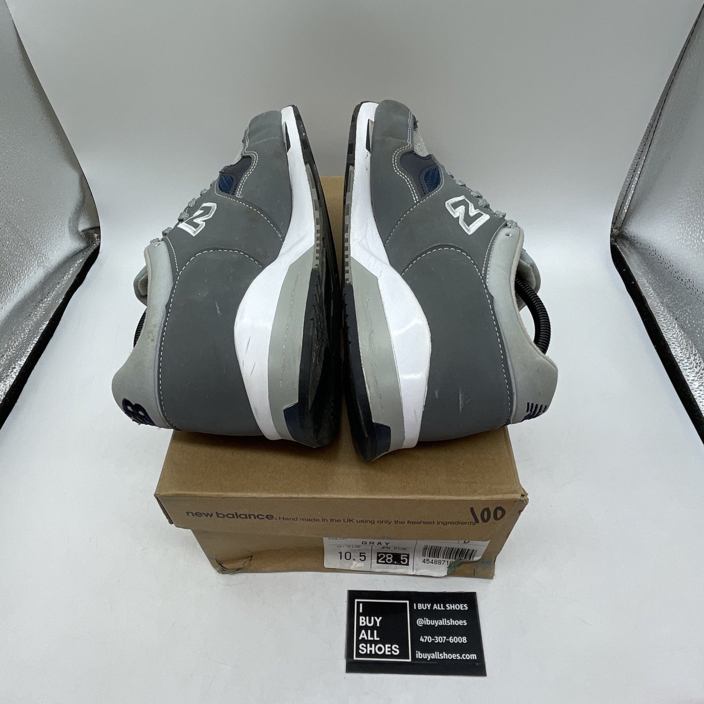 Size 10.5 - New Balance 1500 Made In England Steel Grey (U1500UKG)