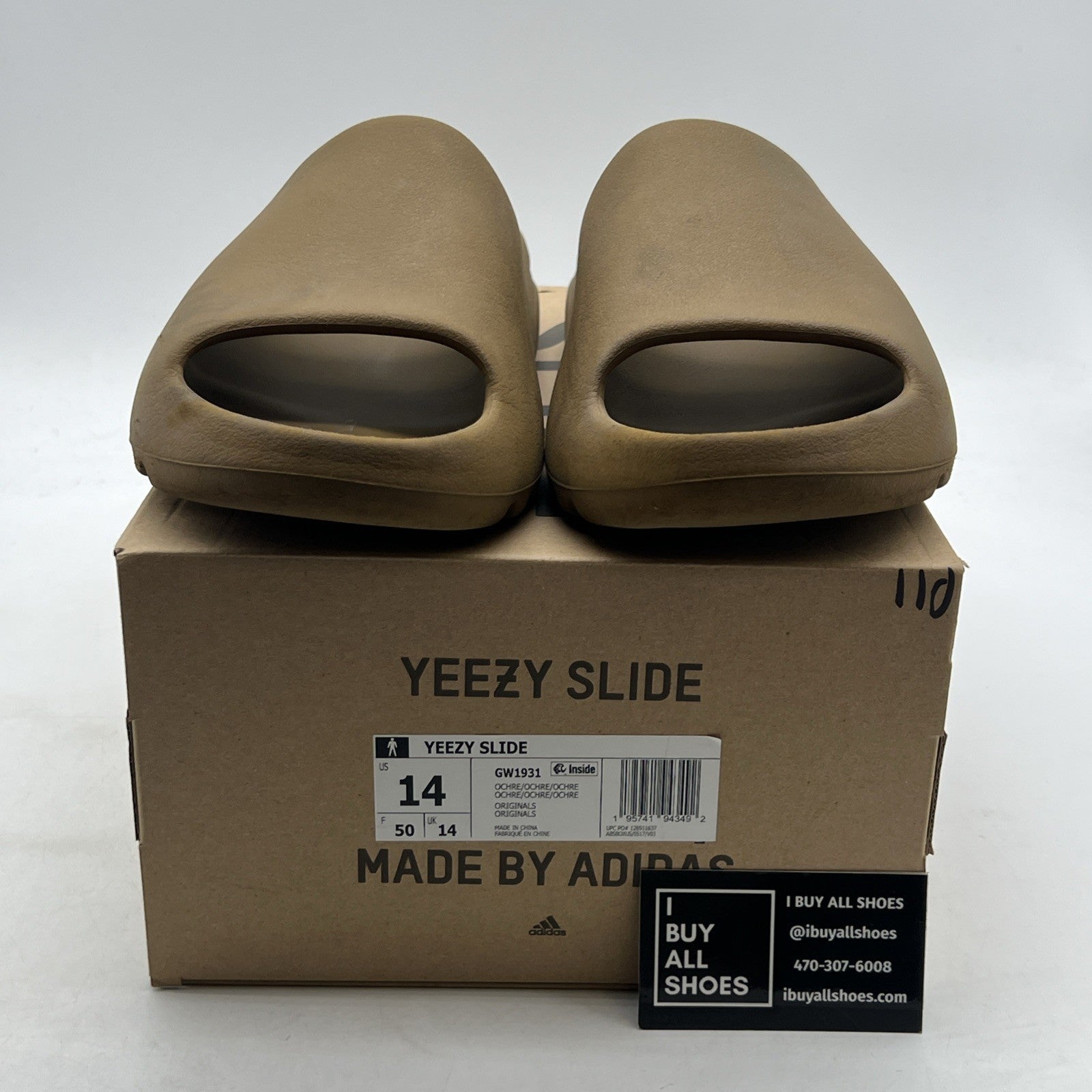 Size 14 - Adidas Yeezy Slide Ochre (GW1931)