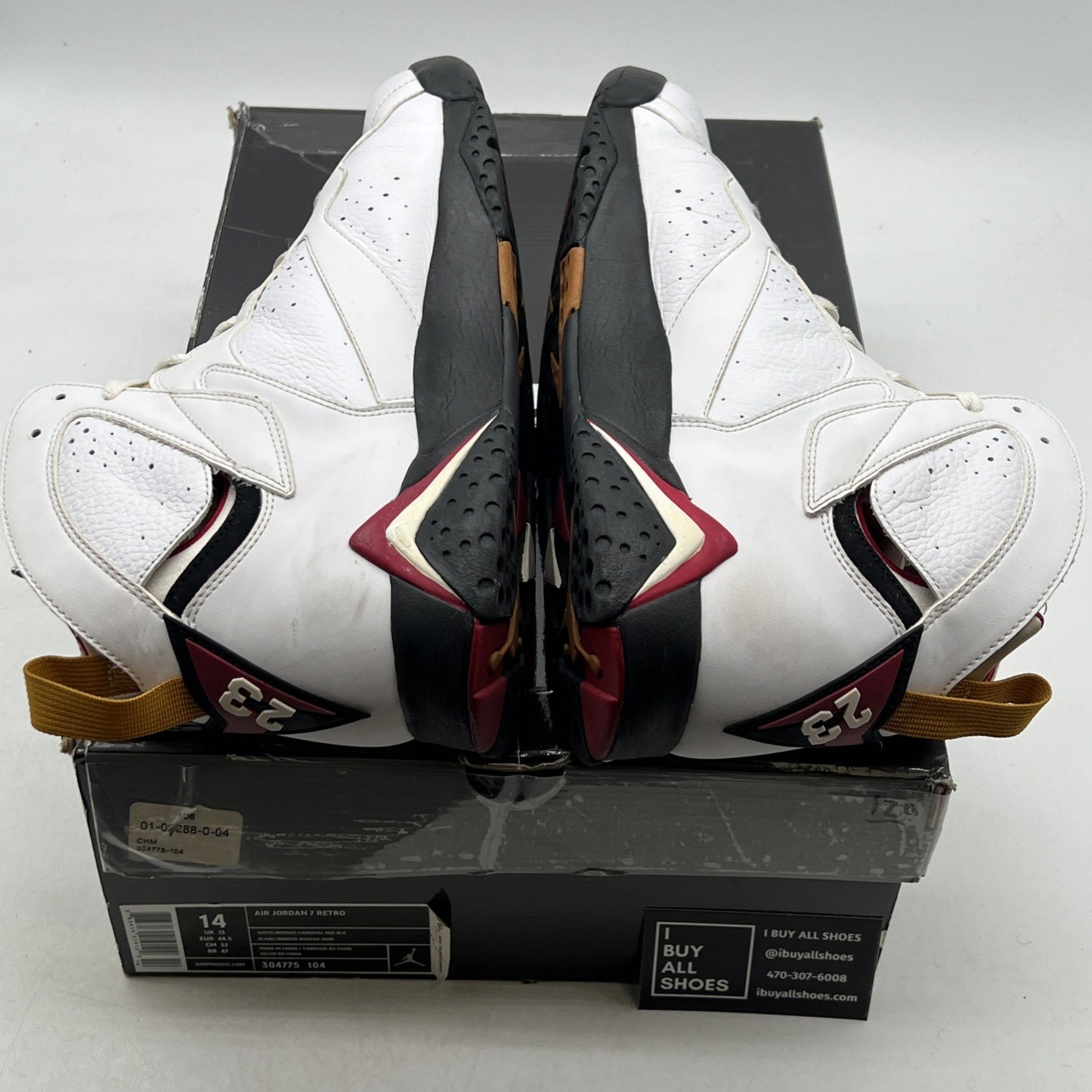 Size 14 - Air Jordan 7 Retro 2011 Cardinal (304775-104)