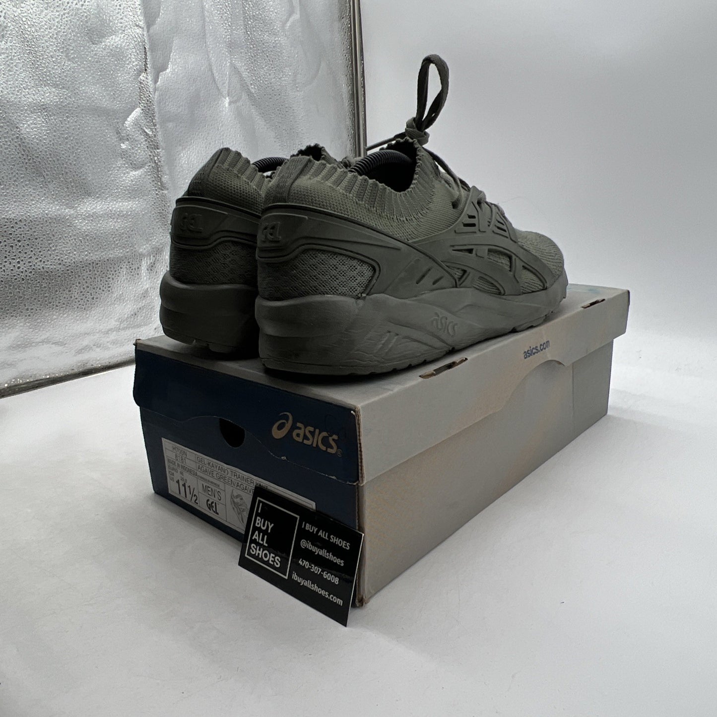Size 11.5 - Asics Gel Kayano Trainer Knit Agave Green (H705N8181)