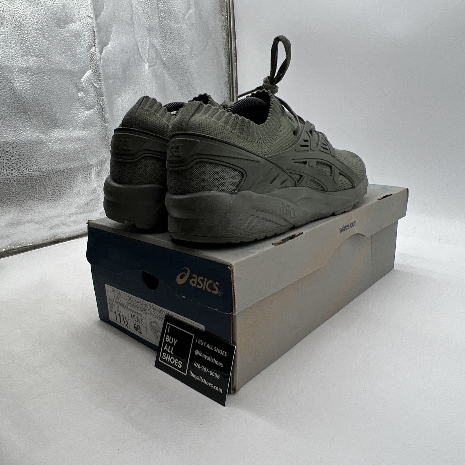 Size 11.5 - Asics Gel Kayano Trainer Knit Agave Green (H705N8181)