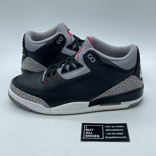 Size 11 - Air Jordan 3 Retro OG 2024 Black Cement Black Grey Suede (DN3707-010)
