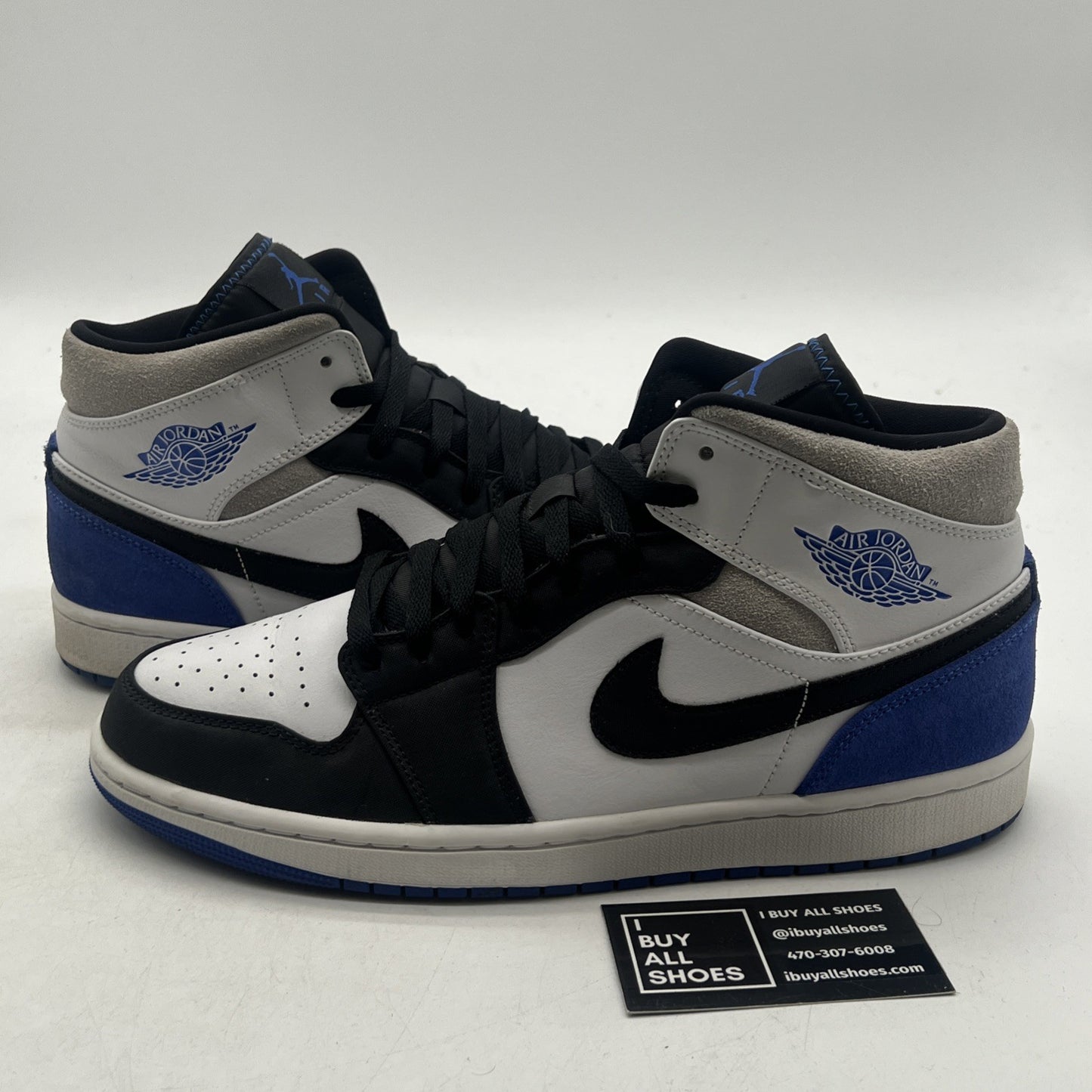 Size 11 - Air Jordan 1 SE Mid Royal Black Toe (852542-102)