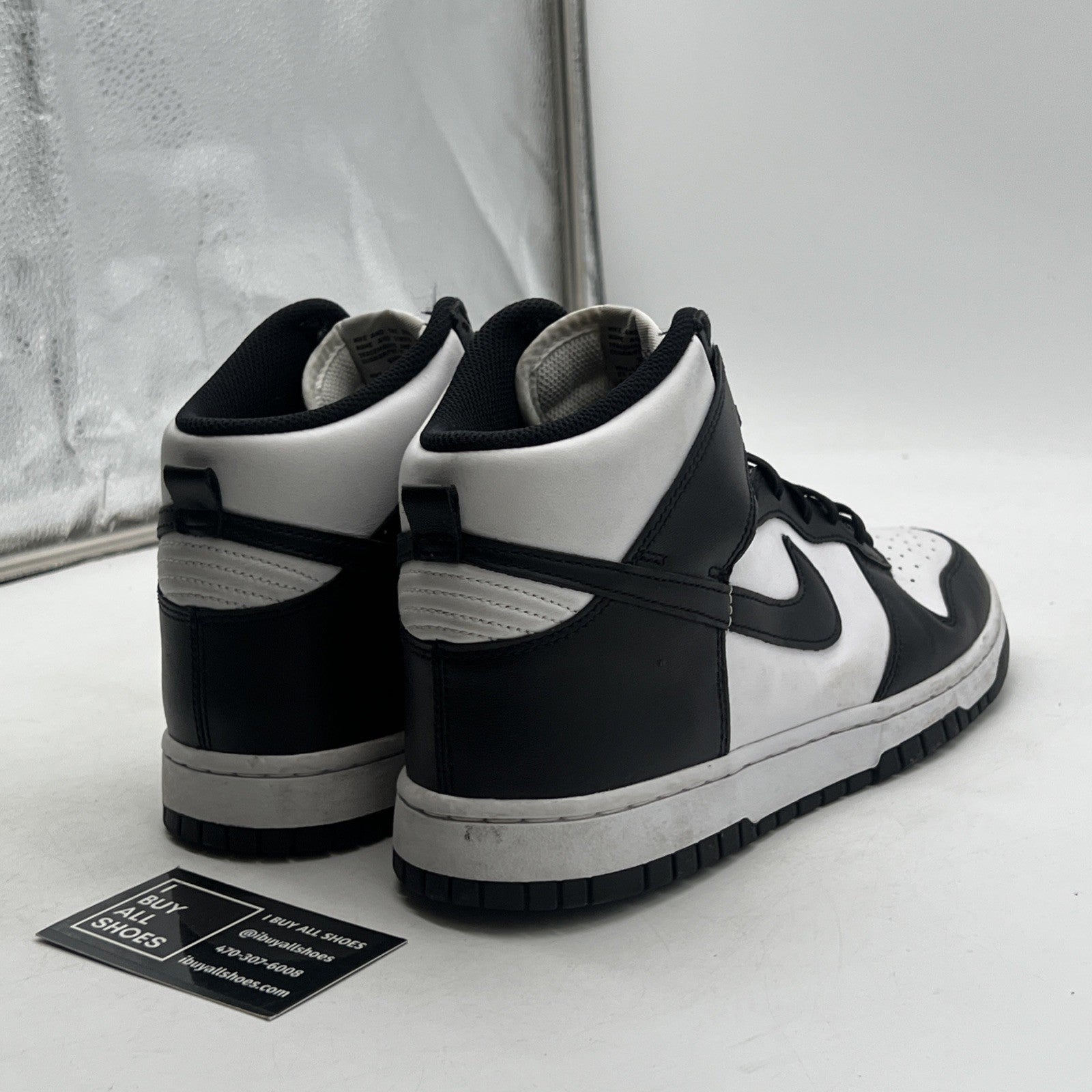 Size 10.5 - Nike Dunk High Black White (DD1399-105)