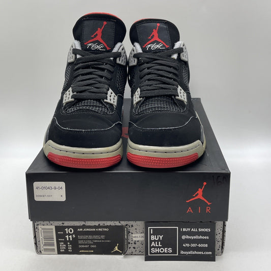 Size 10 - Air Jordan 4 Retro OG Mid Bred 2019 (308497-060)