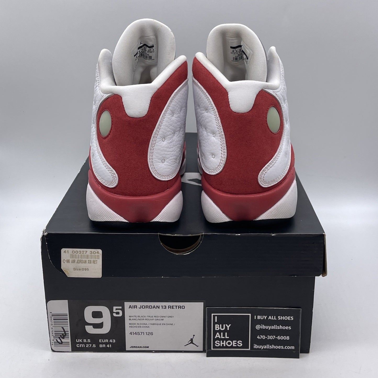 Size 9.5 - Air Jordan 13 Retro 2014 Grey Toe (414571-126)