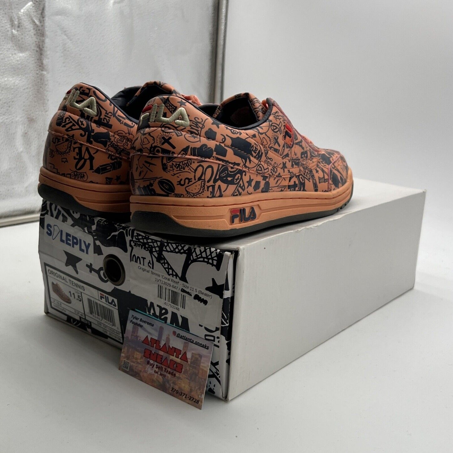 Size 11.5 - Fila Original Tennis “Coral Reef” Orange/Blue/Grey (1VT13029-847)