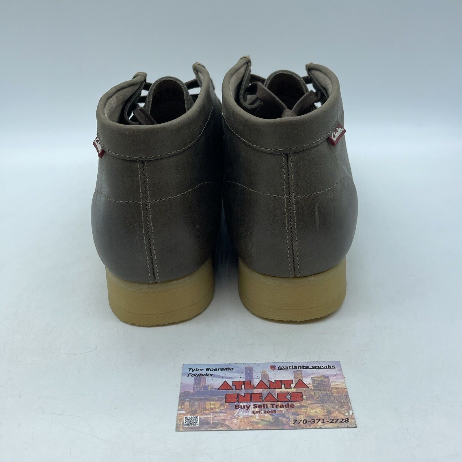 Size 11 - Clark’s Wallabee Brown Leather Shoes Ankle Boots (318429-100)