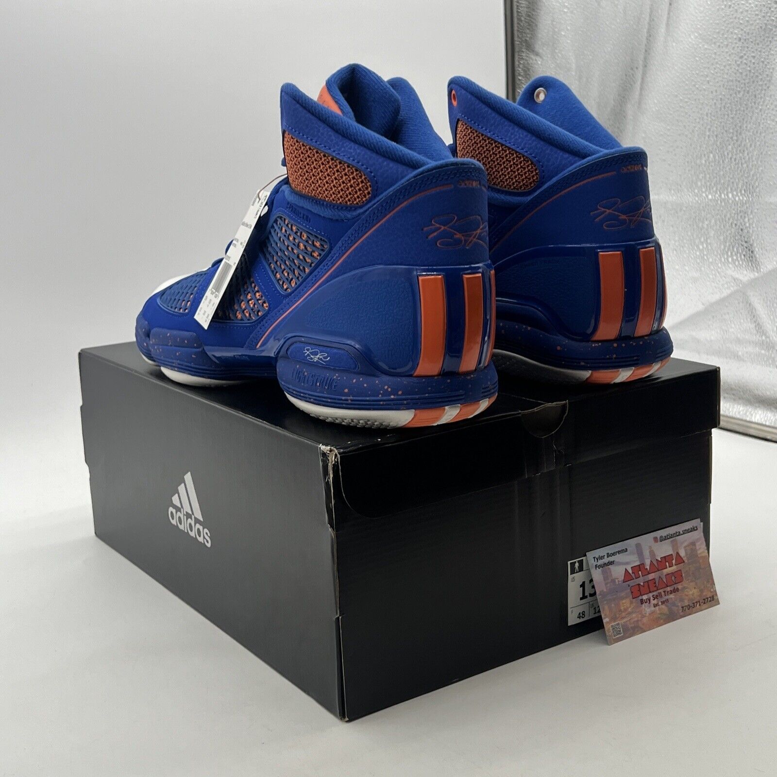 Size 13 - adidas Adizero Rose 1.5 Restomod Knicks (HQ1015)