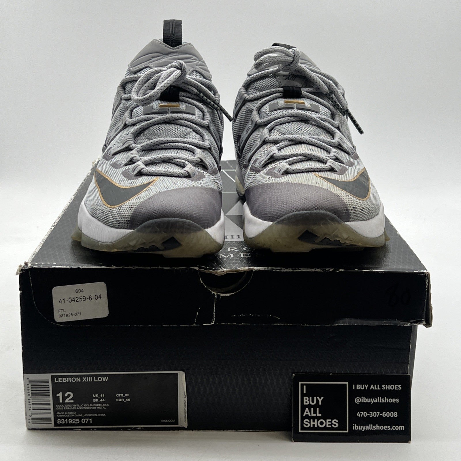 Size 12 - Nike LeBron 13 Low Cool Grey (831925-071)