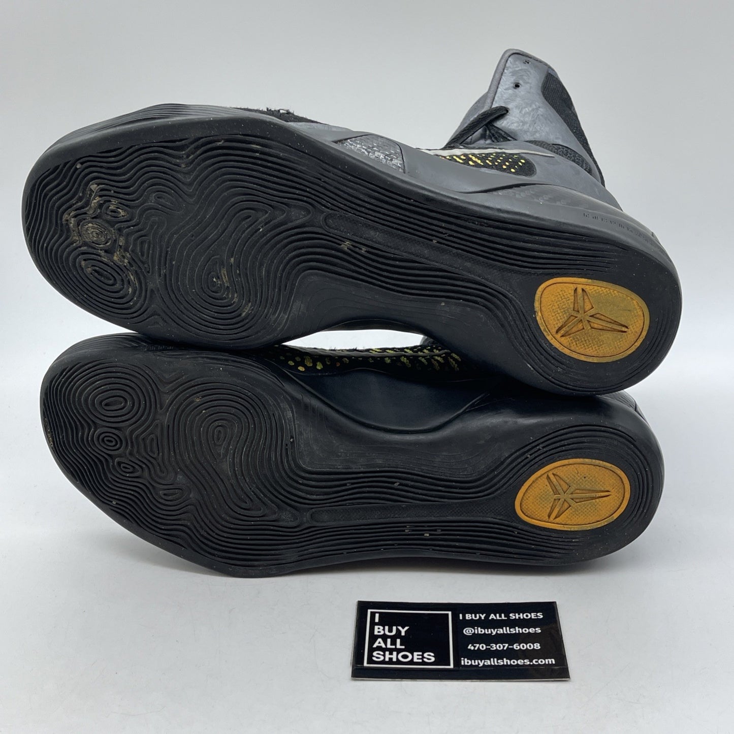 Size 9.5 - Nike Kobe 9 Elite Inspiration Black Yellow Suede (630847-004)