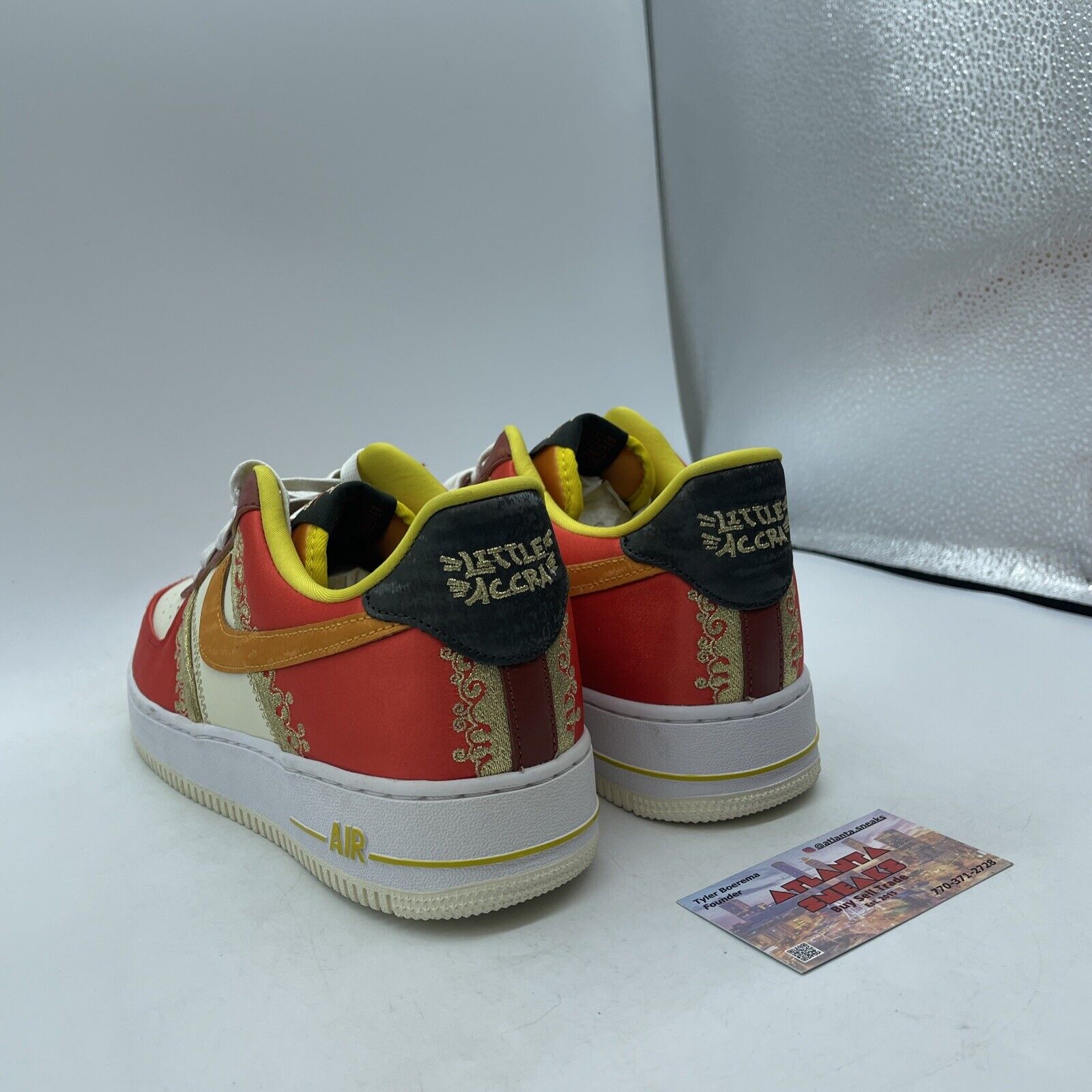 Size 11 - Nike Air Force 1 '07 LV8 Little Accra Yellow Red White (DV4463-600)