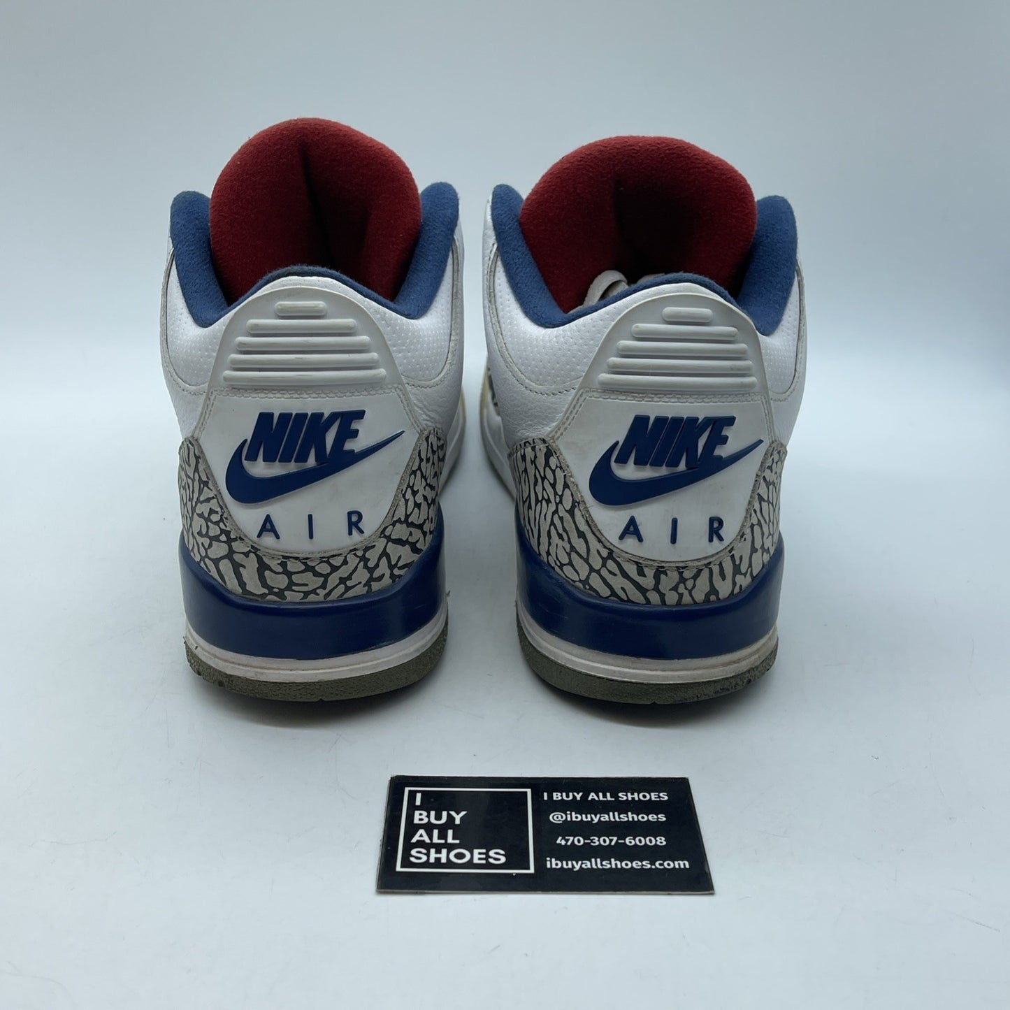 Size 11 - Jordan 3 Retro OG Mid True Blue White Grey Suede Leather (854262-106)