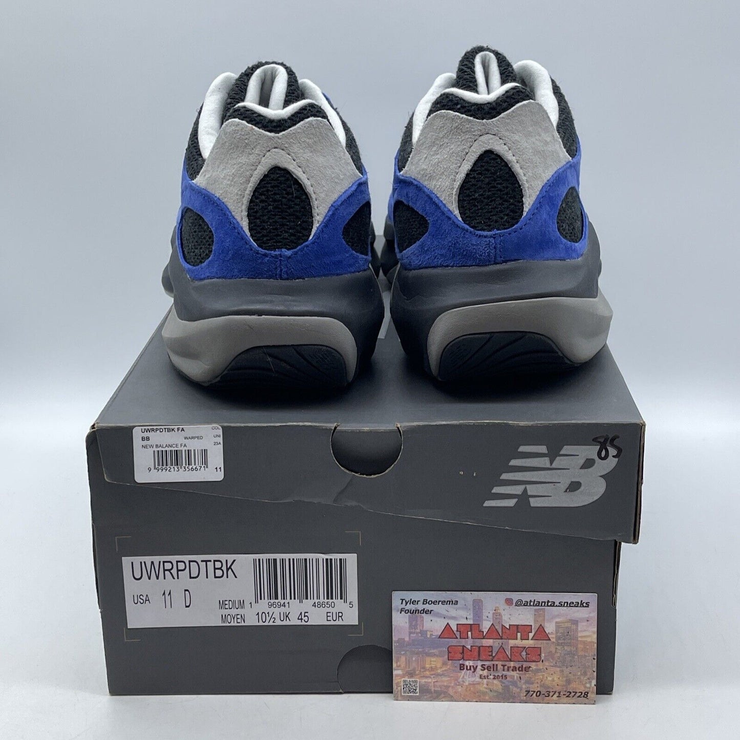 Size 11.5 - New Balance WRPD Runner Marine Blue Phantom Black Suede (UWRPDTBK)