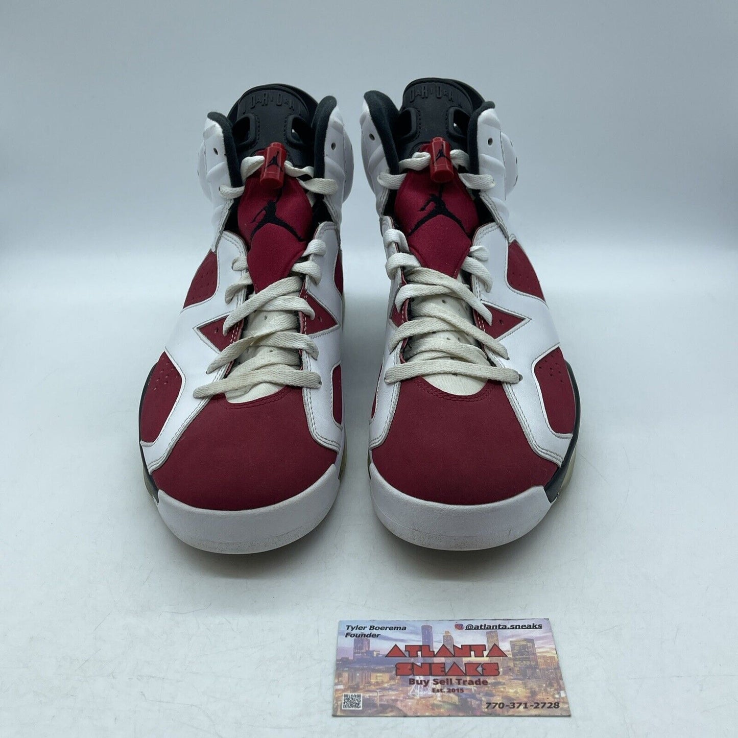 Size 11 - Jordan 6 Retro OG Mid Carmine Red Black White Suede (CT8529-106)