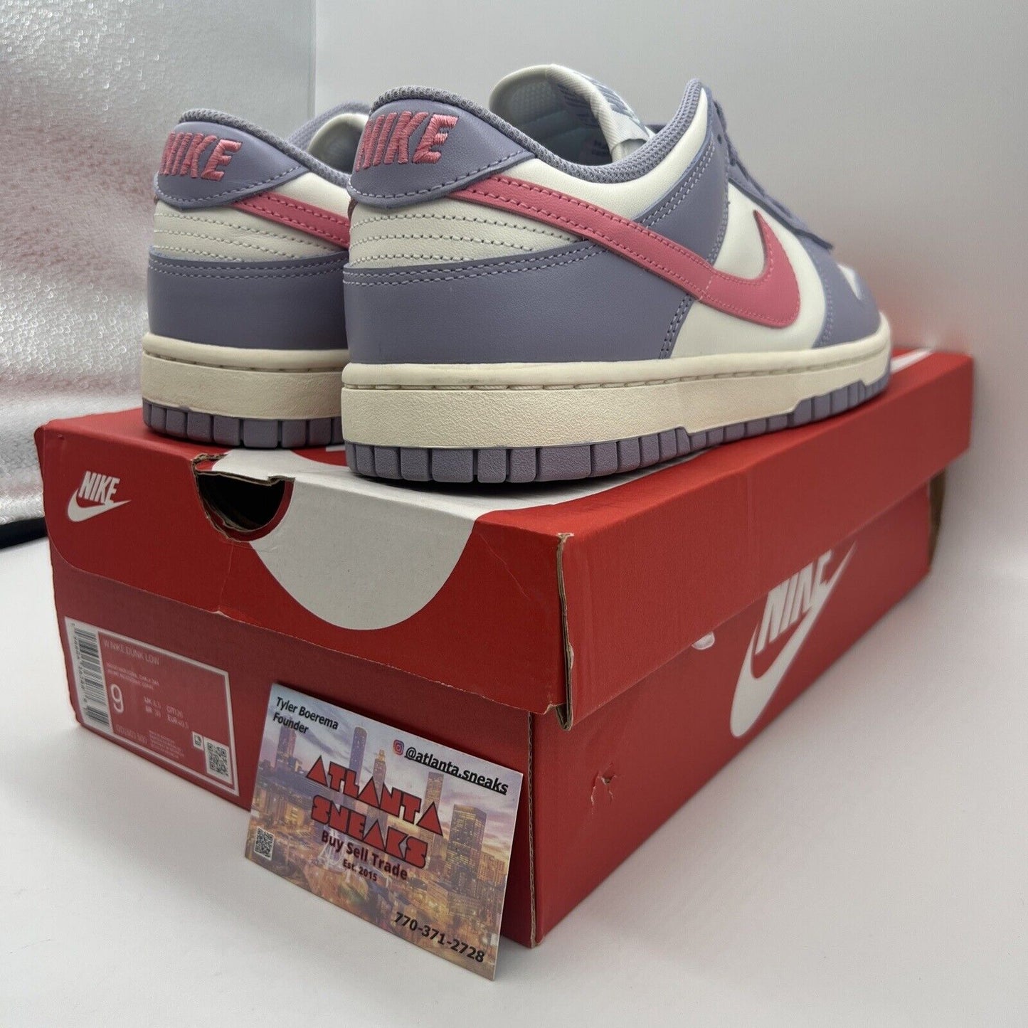 Size 9W/ 7.5M - Nike Dunk Low Indigo Haze Coral Chalk Womens (DD1503-500) NEW