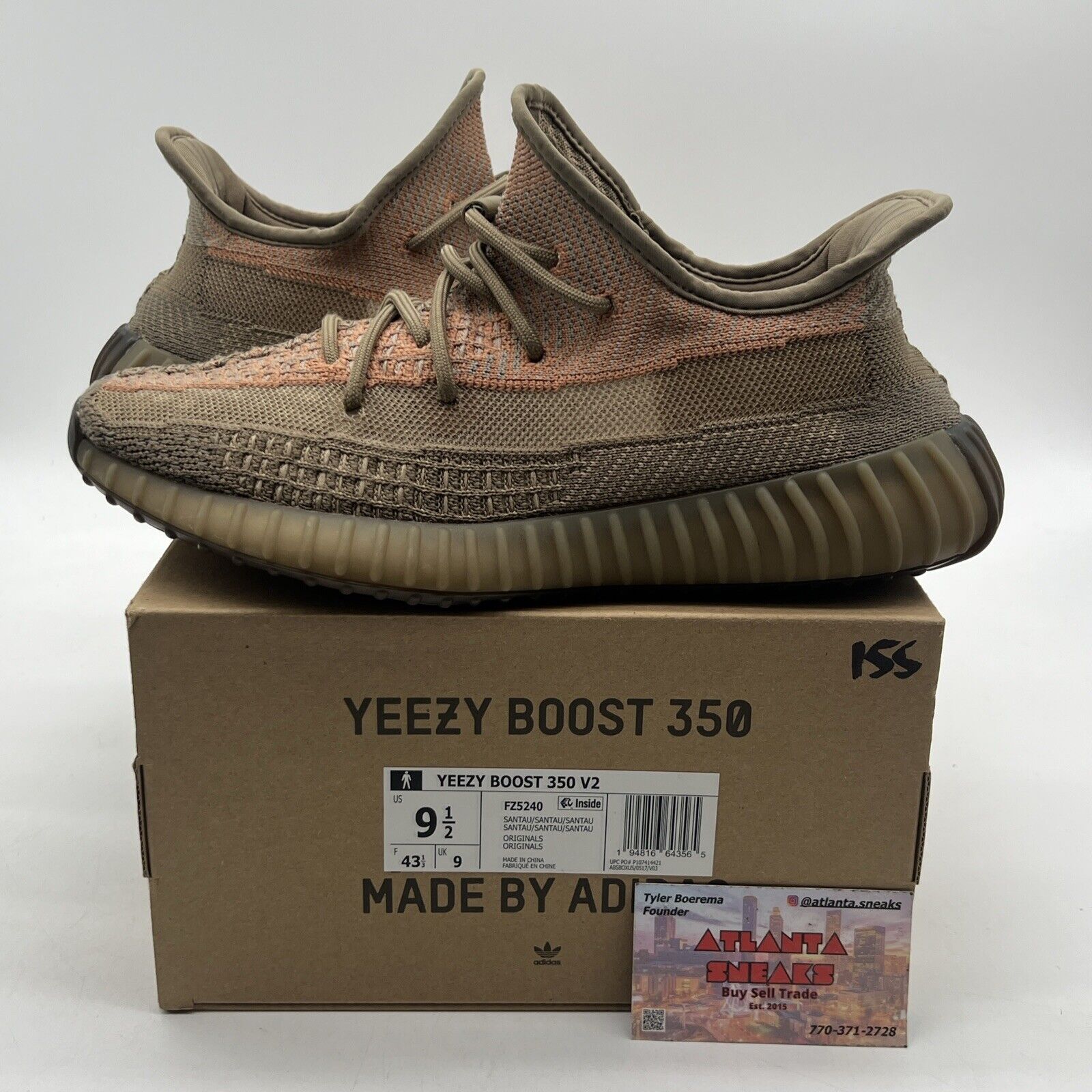 Size 9.5 - Yeezy Boost 350 V2 Sand Taupe(FZ5240)