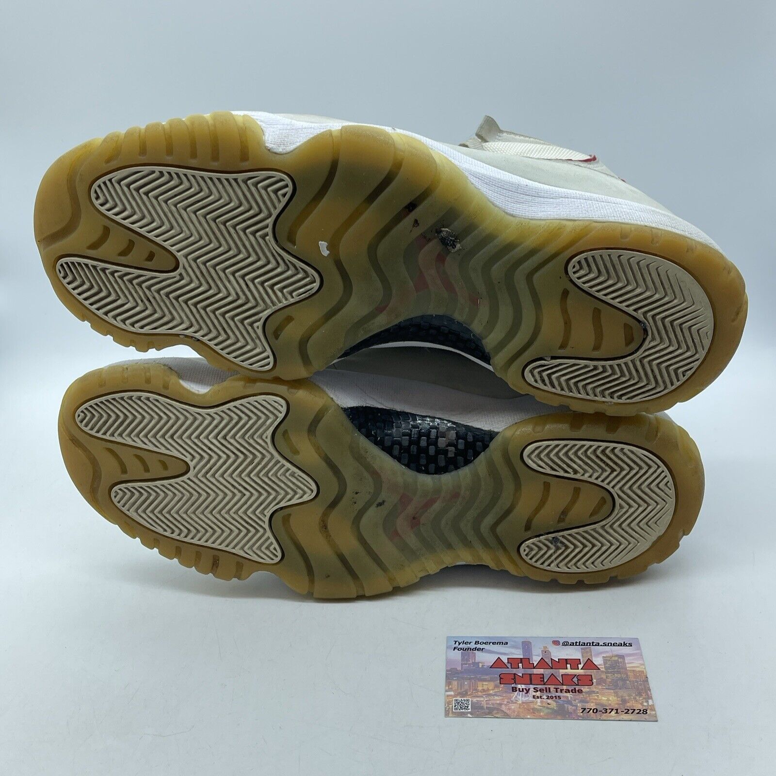 Size 12 - Air Jordan 11 Retro Platinum Tint Tan Suede White Black (378037-016)