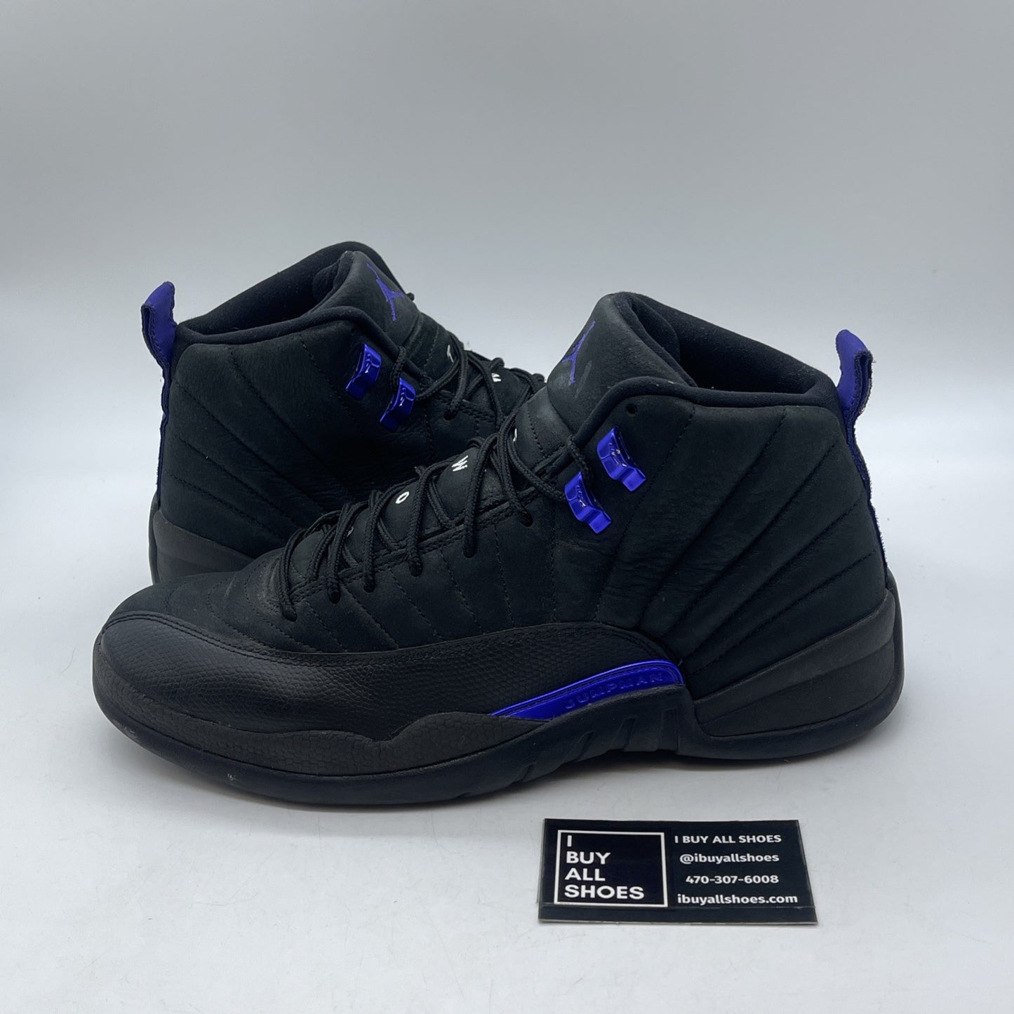 Size 11.5 - Air Jordan 12 Retro Dark Concord Black Suede Leather (CT8013-005)