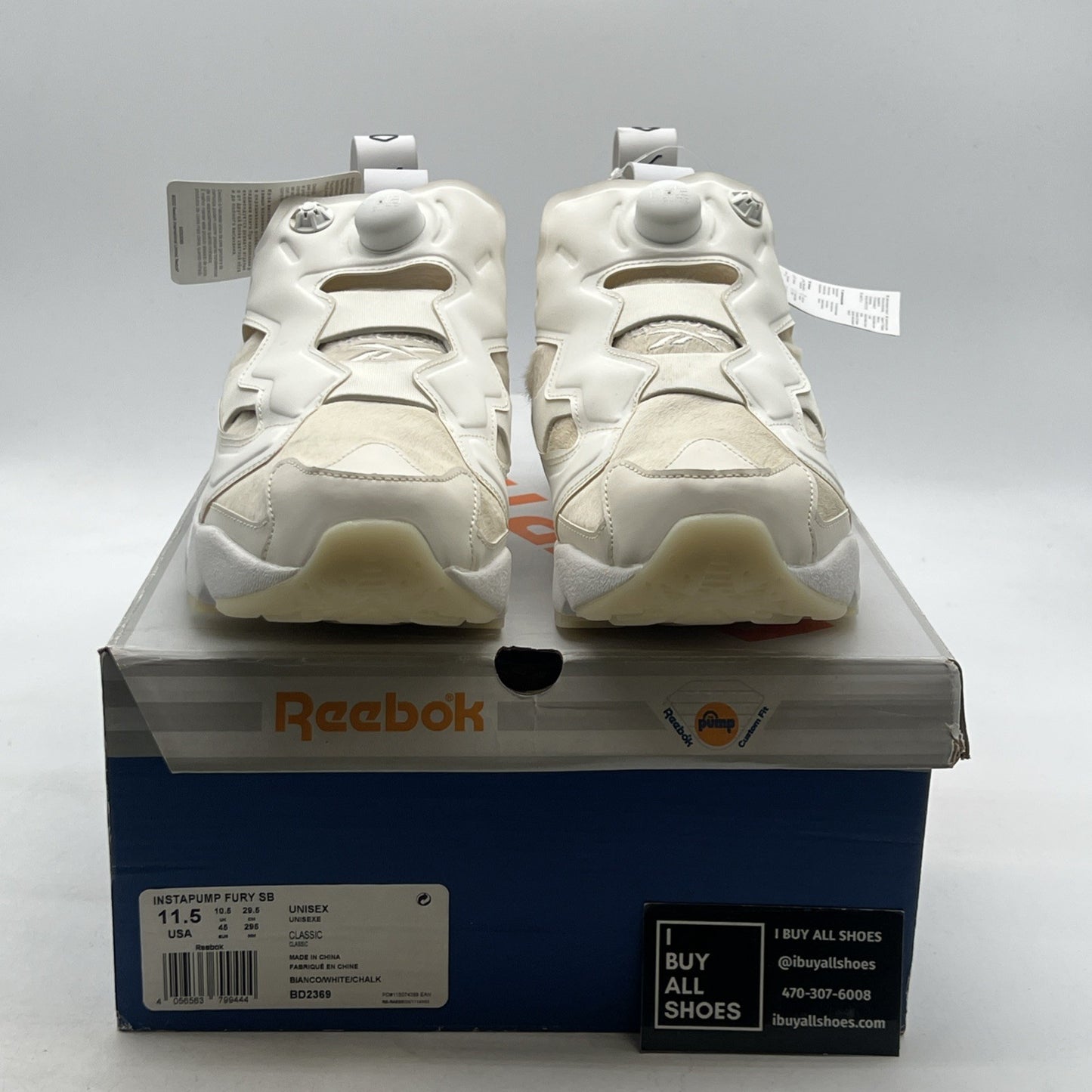Size 11.5 - Reebok Sneakerboy x InstaPump Fury White (BD2369)