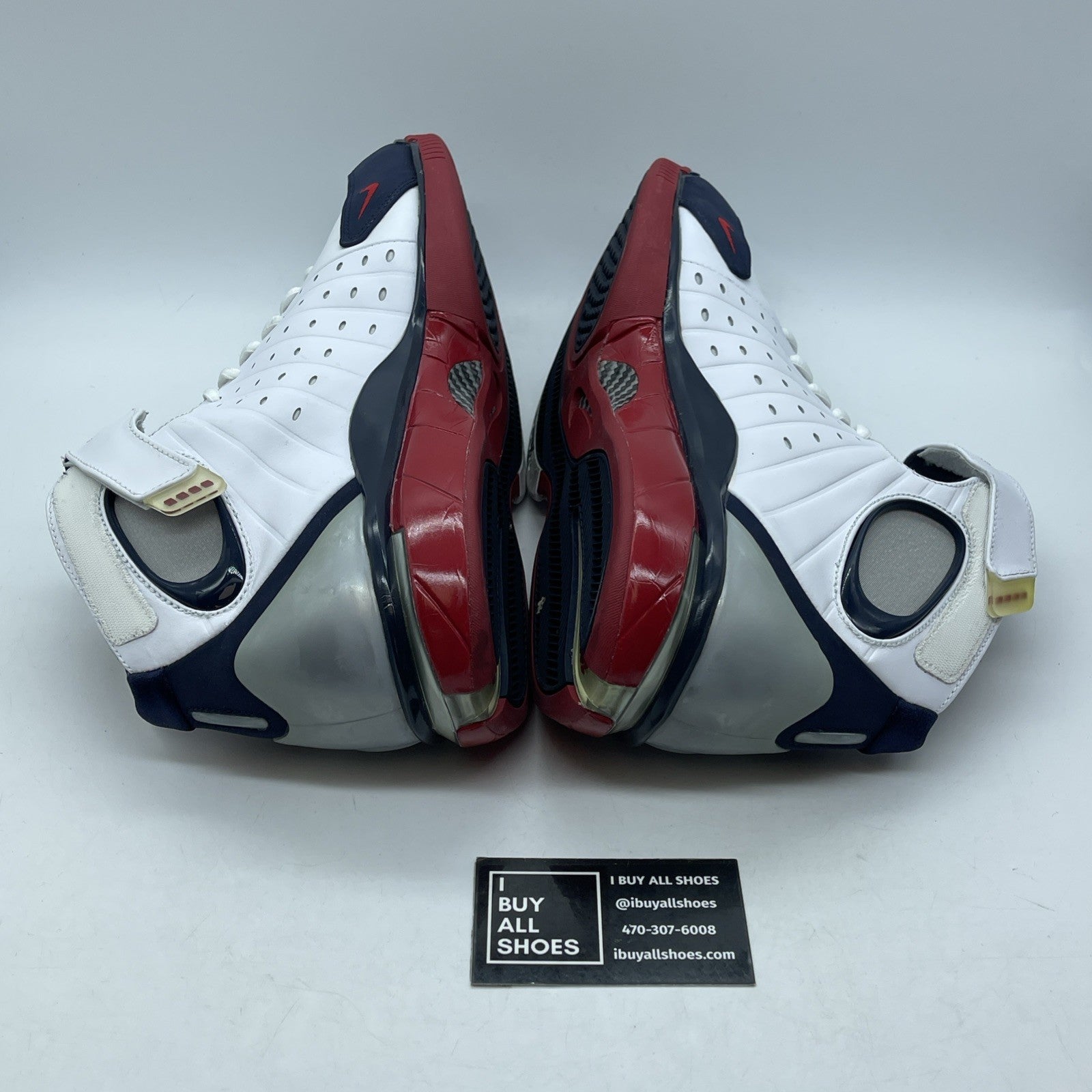 Size 13 - Nike Air Zoom Huarache 2K4 White Blue Suede Leather (511425-100)