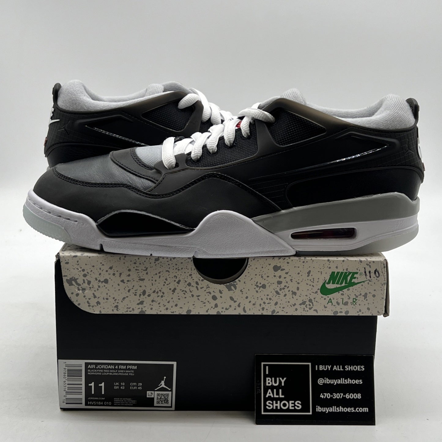 Size 11 - Air Jordan 4 RM Black Metallic (HV5184-010)