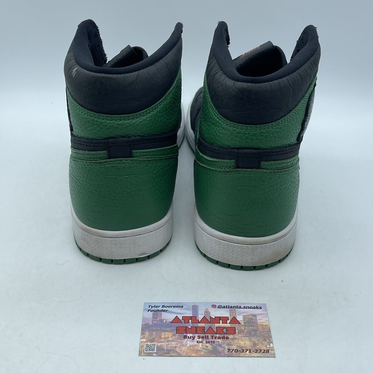 Size 12 - Jordan 1 Retro OG High Pine Green 2.0 Black Leather (555088-030)