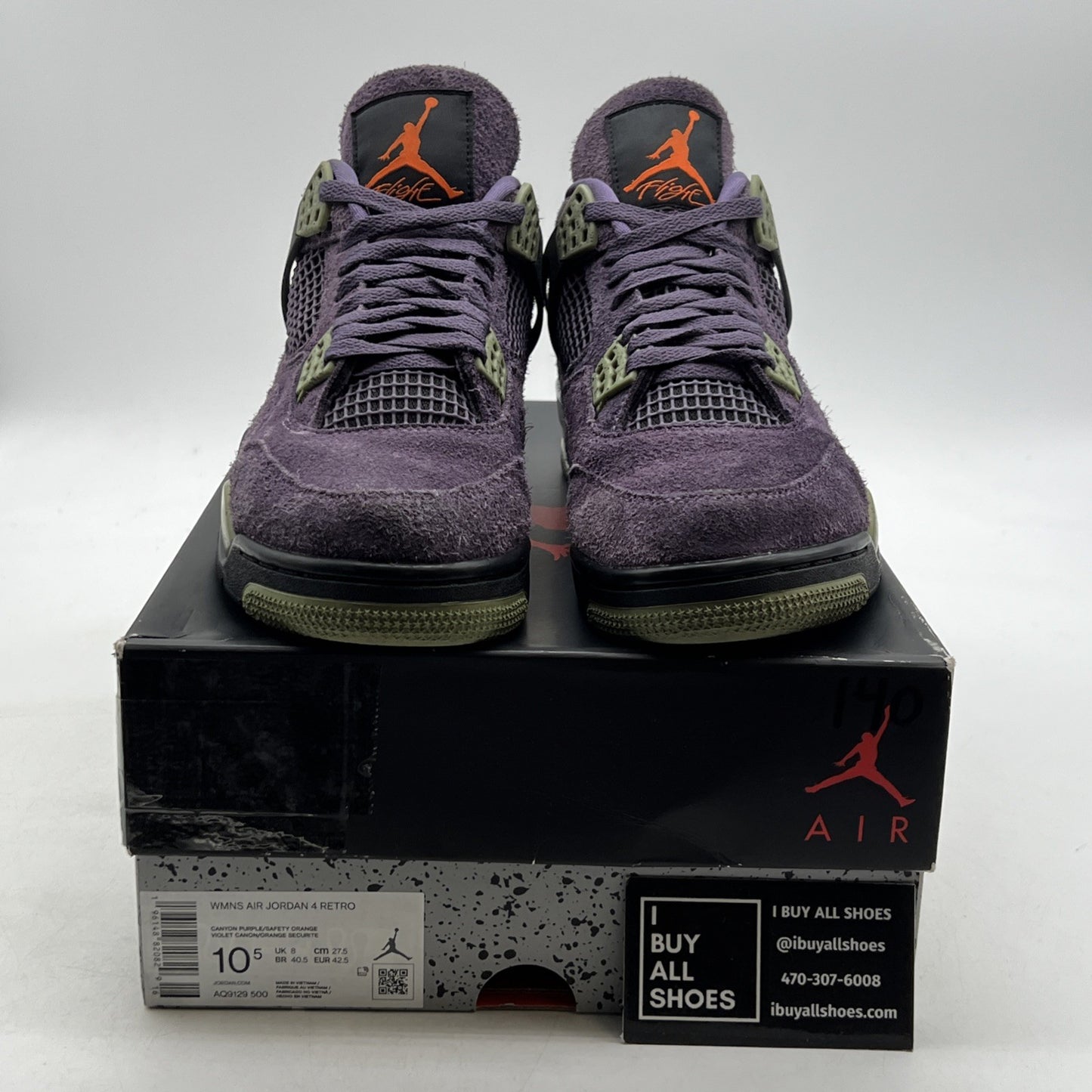 Size 10.5W - Air Jordan 4 Retro Mid Canyon Purple - (AQ9129-500)