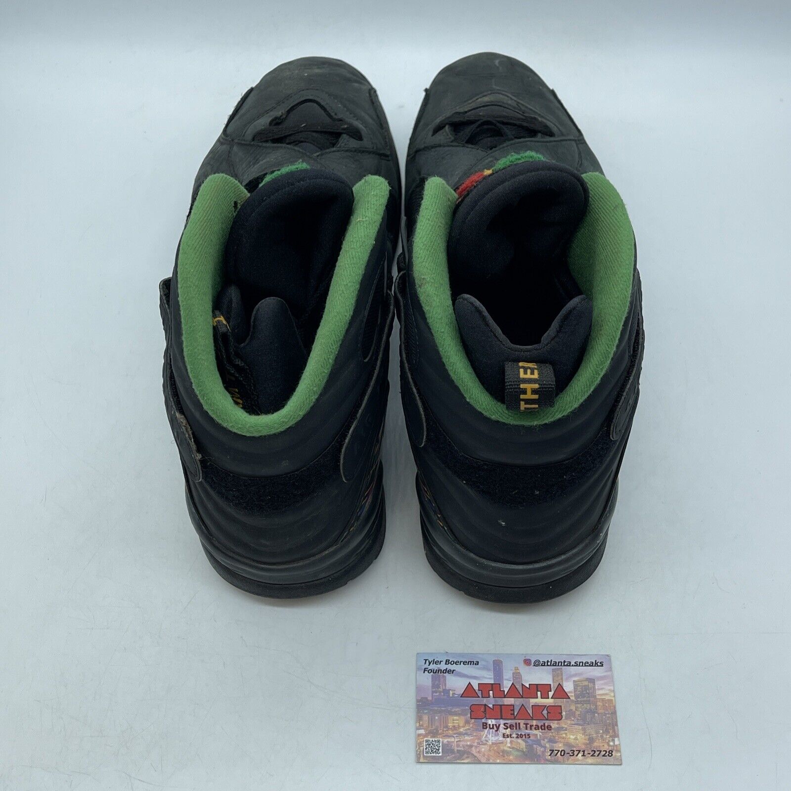 Size 13 - Air Jordan 8 Retro Tinker - Air Raid Black Green Red (305381-004)