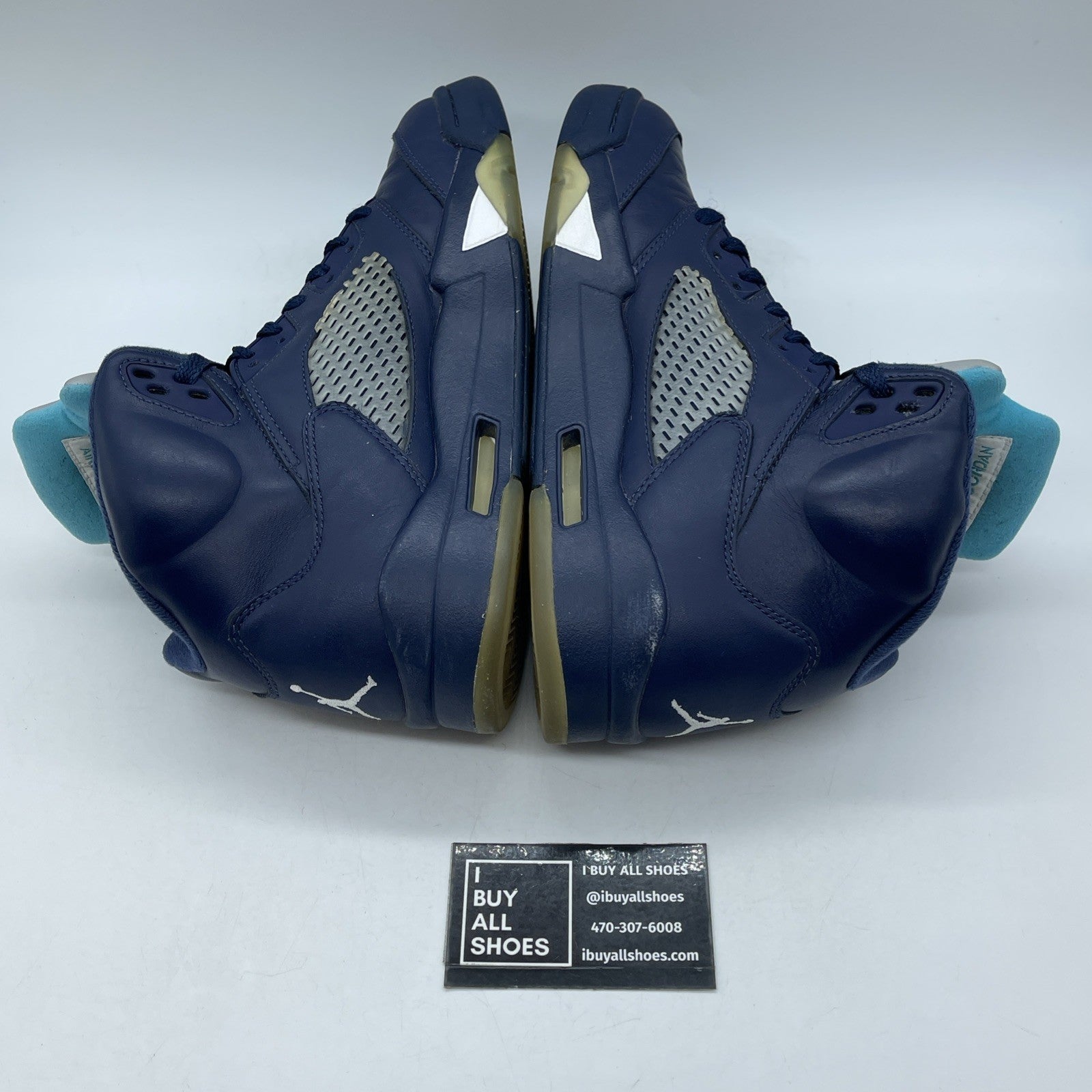 Size 9.5 - Air Jordan 5 Retro Pre-Grape Blue Leather (136027-405)