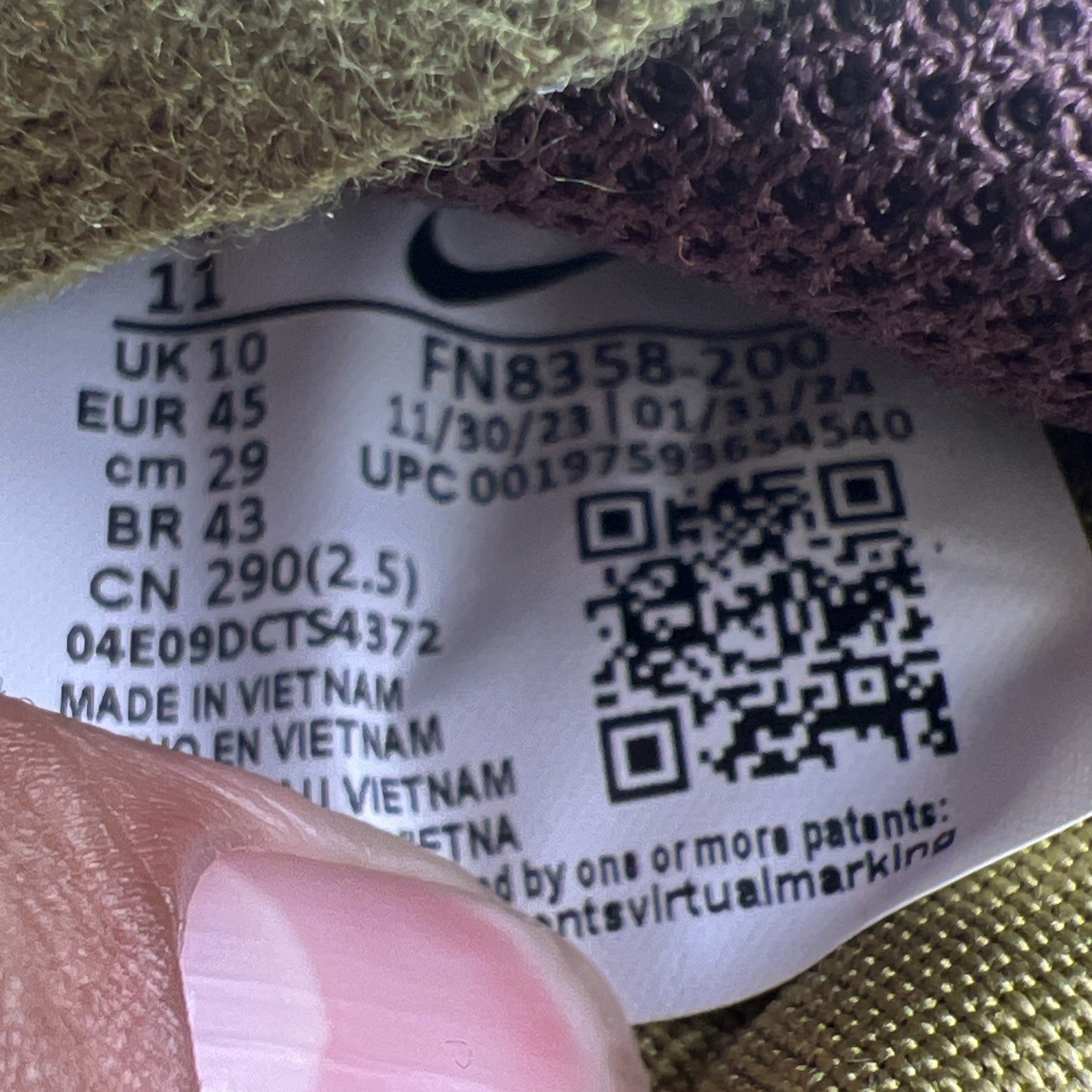 Size 11 - Nike Air Max 1 '86 OG Big Bubble - Camo (FN8385-200)