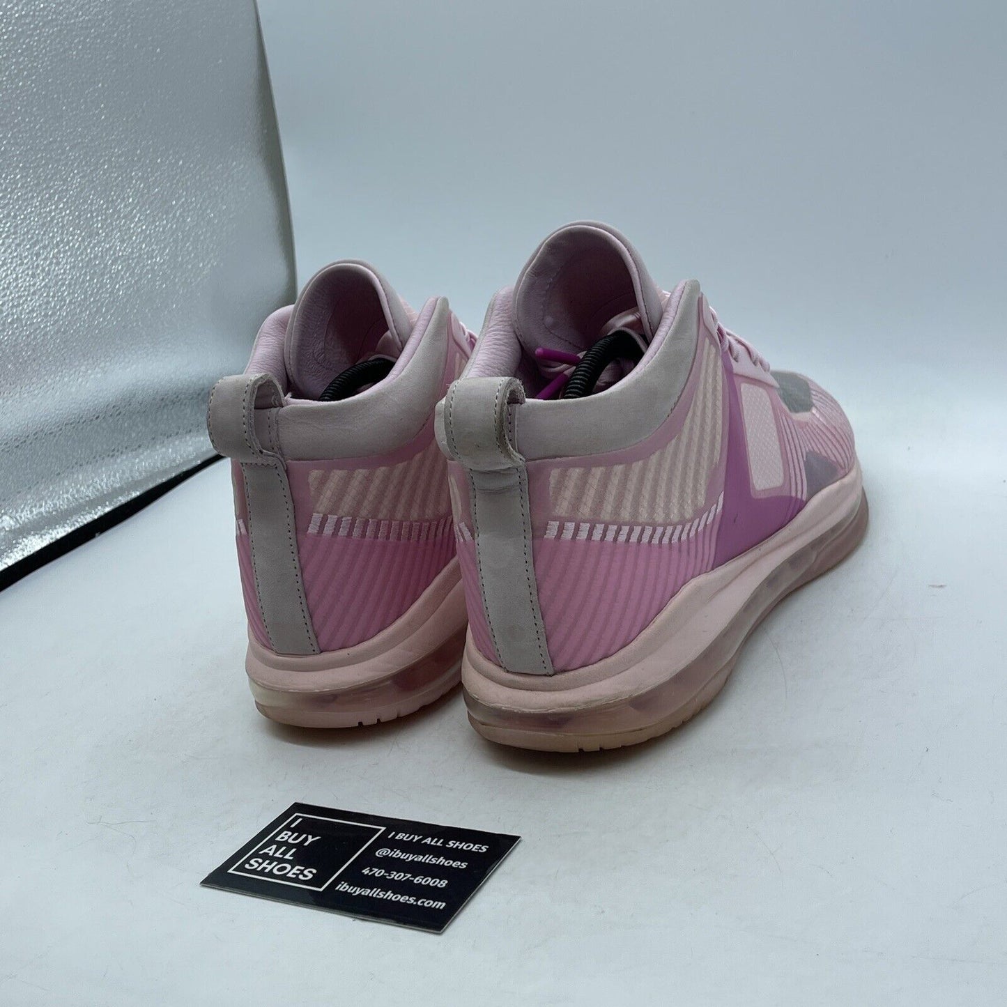 Size 11.5 - Nike John Elliott x LeBron Icon Tulip Pink Suede (AQ0114-600)