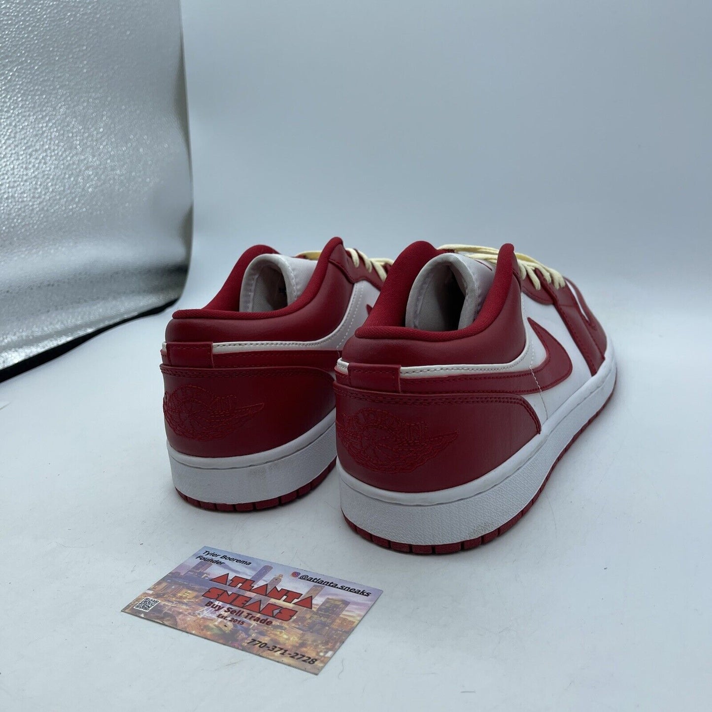 Size 11 - Air Jordan 1 Low Gym Red White Leather (553558-611)