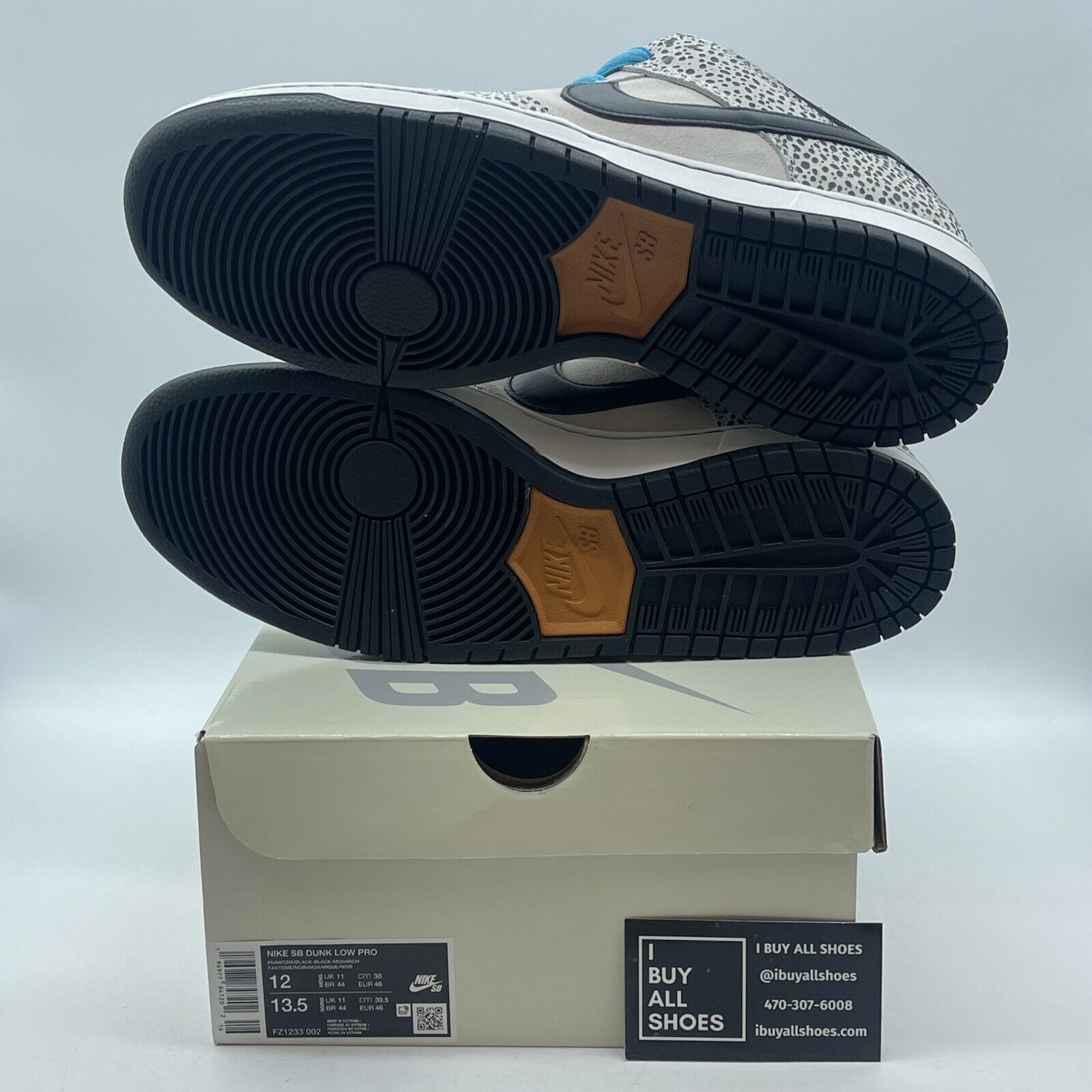 Size 12 - Nike Dunk Pro SB Low Electric Pack Black Suede Leather (FZ1233-002)