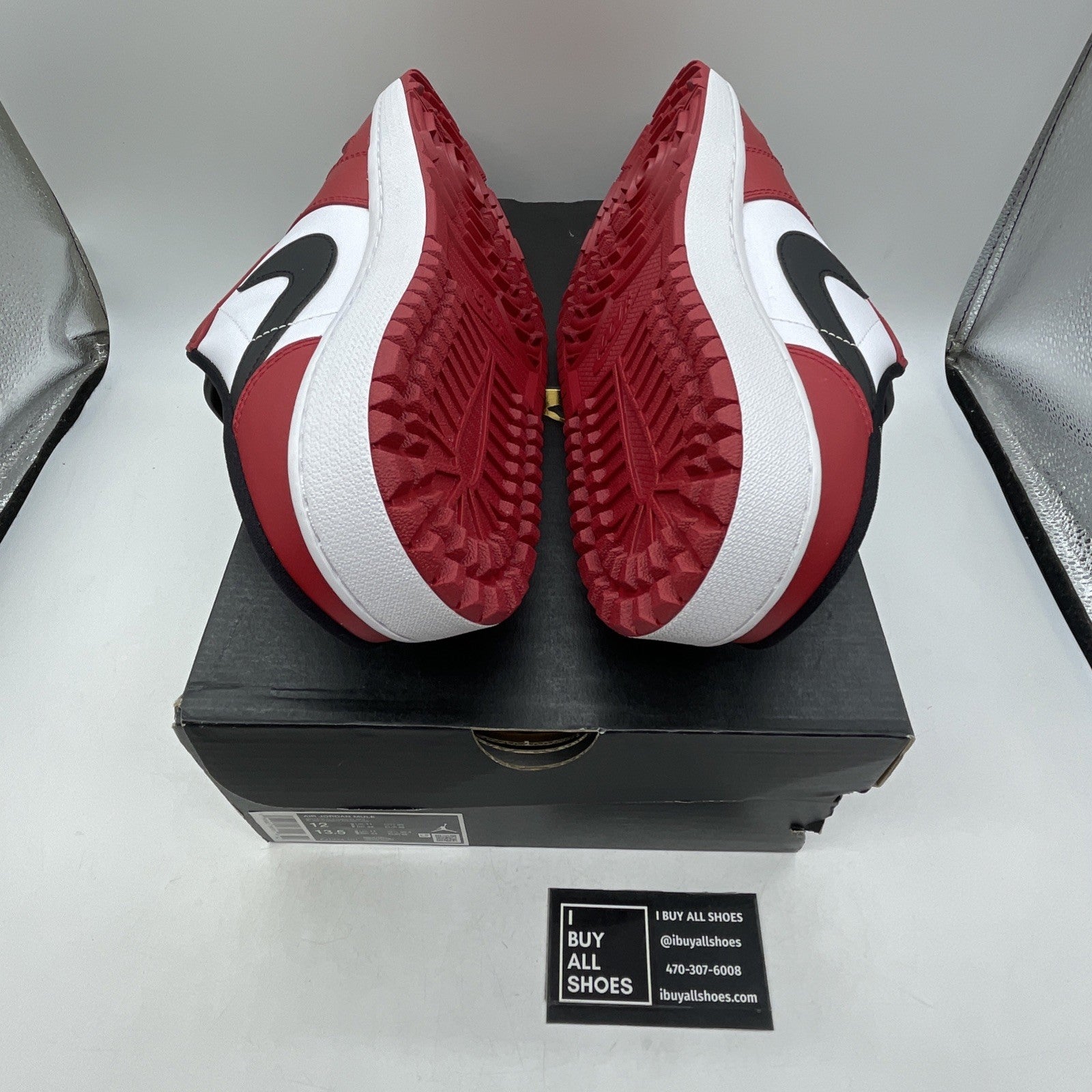 Size 12 - Air Jordan 1 Mule Golf Chicago White Red (FJ1213-101)