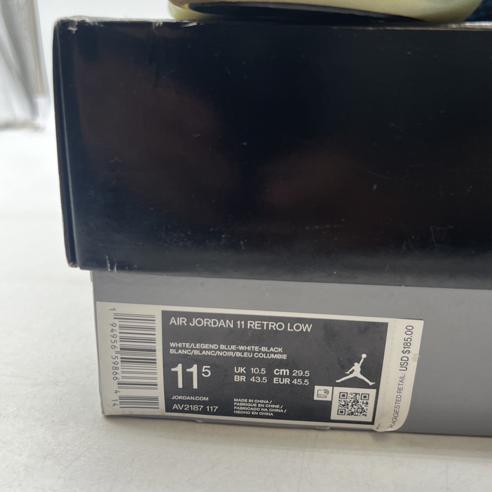 Size 11.5 - Air Jordan 11 Retro Low Legend Blue (AV2187-117)