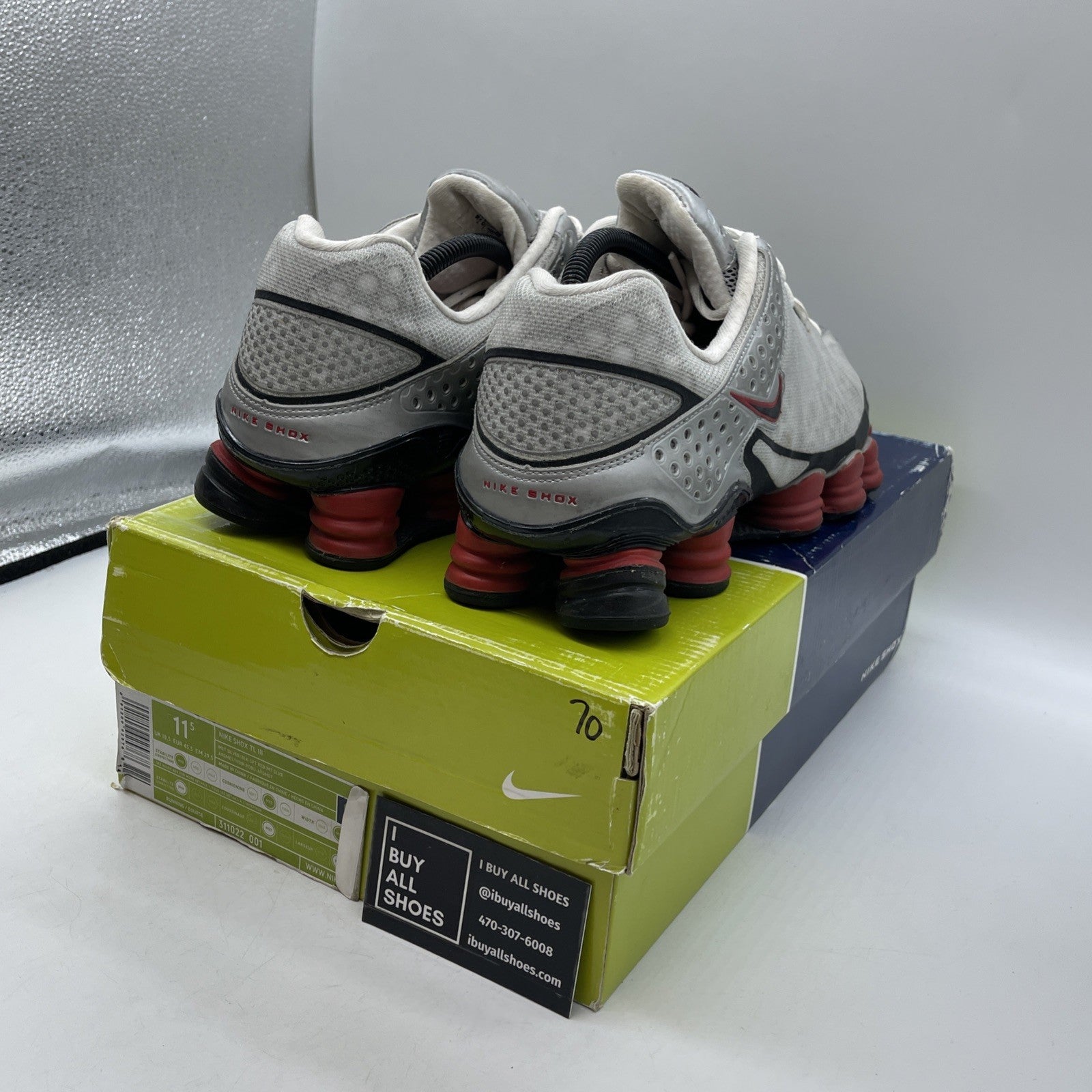 Size 11.5 - Nike Shox TL3 (2005) Original Retro TL Trainers (31102-001)