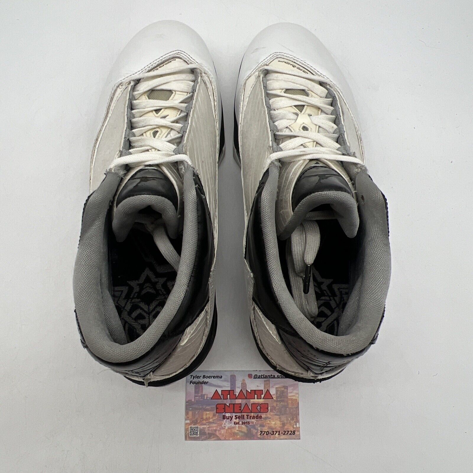 Size 10.5 - Air Jordan 2009 White Metallic Silver Black Grey (343084-161)