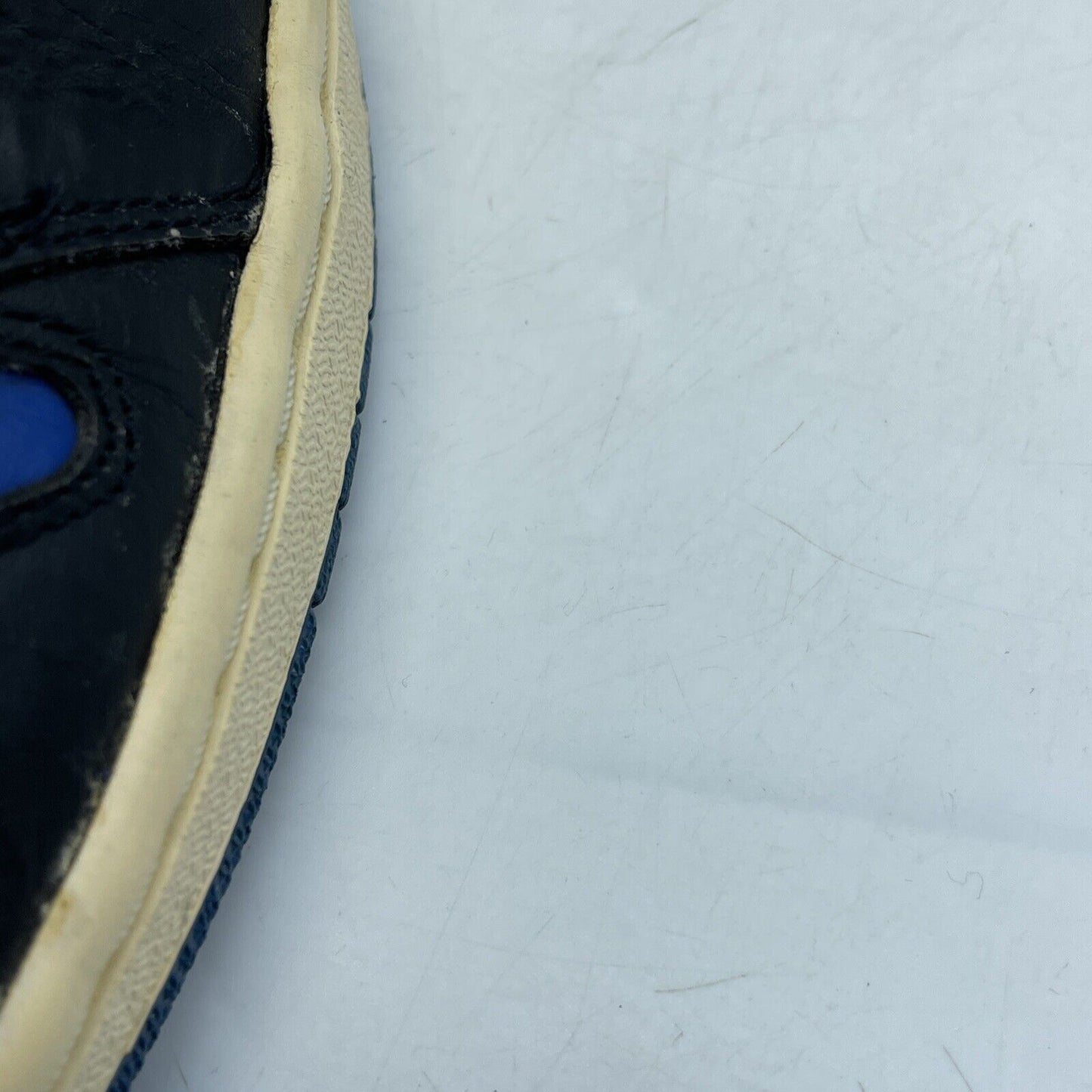 Size 12 - Air Jordan 1 Retro 2001 Royal Blue Black White Leather (136066-041)