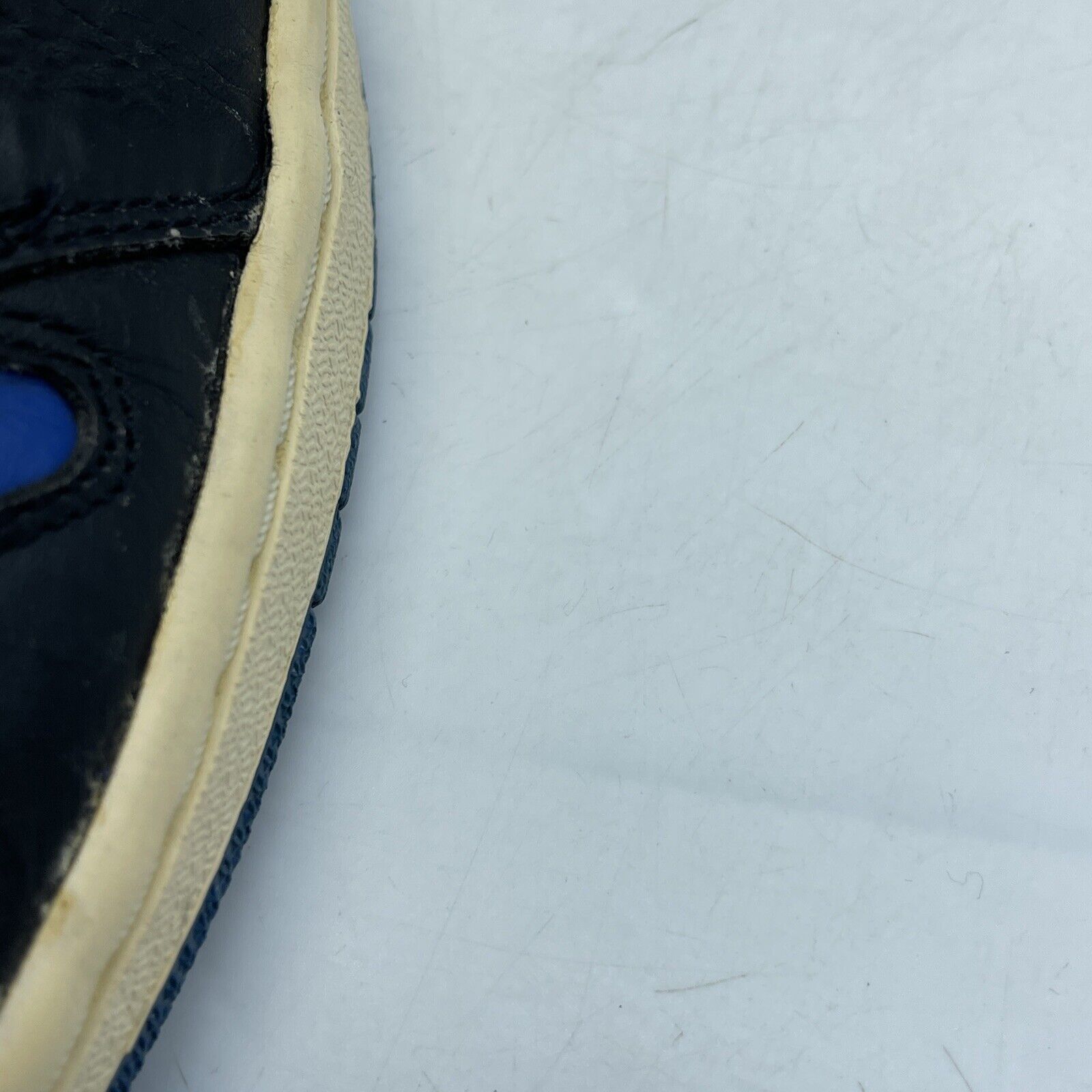 Size 12 - Air Jordan 1 Retro 2001 Royal Blue Black White Leather (136066-041)
