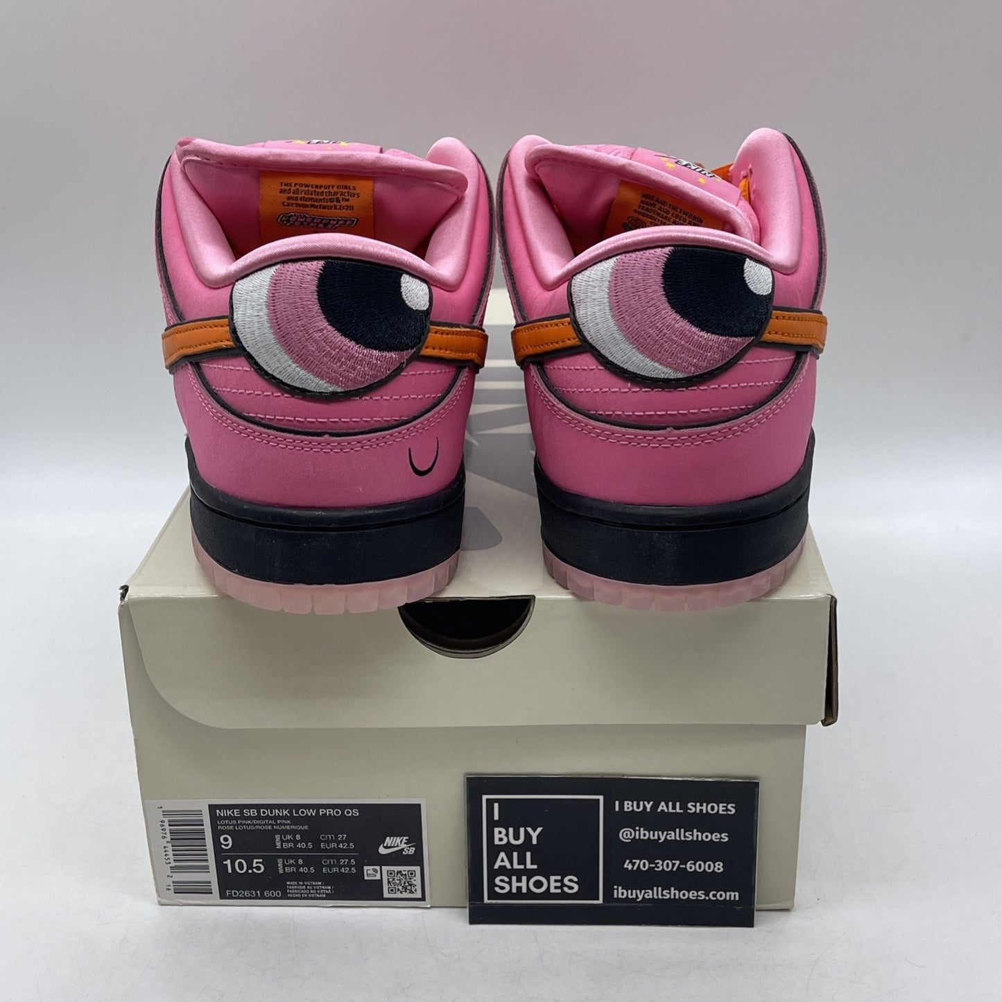 Size 9 - The Powerpuff Girls x Nike Dunk Pro SB QS Low Blossom (FD2631-600)