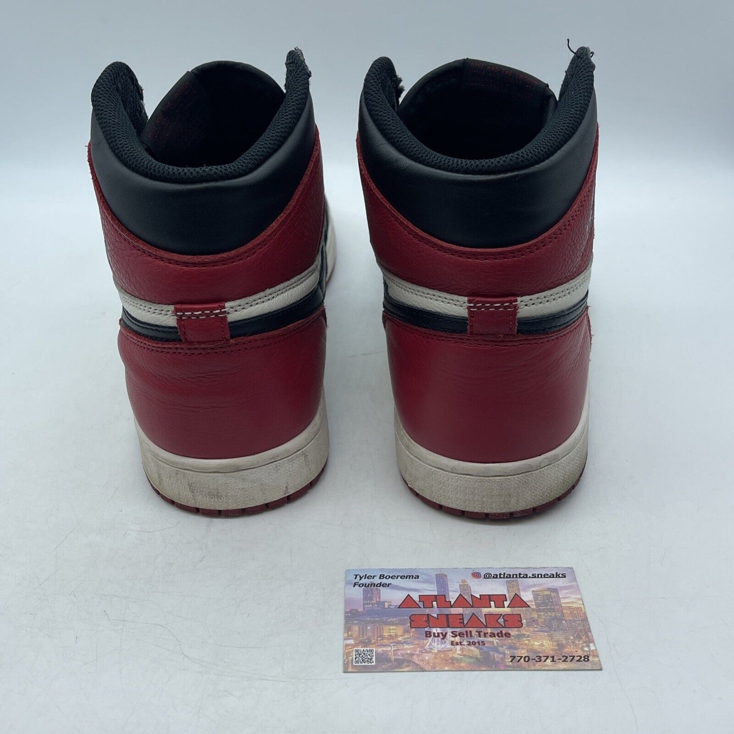 Size 11.5 - Jordan 1 Retro OG High Bred Toe Red White Black (555088-610)