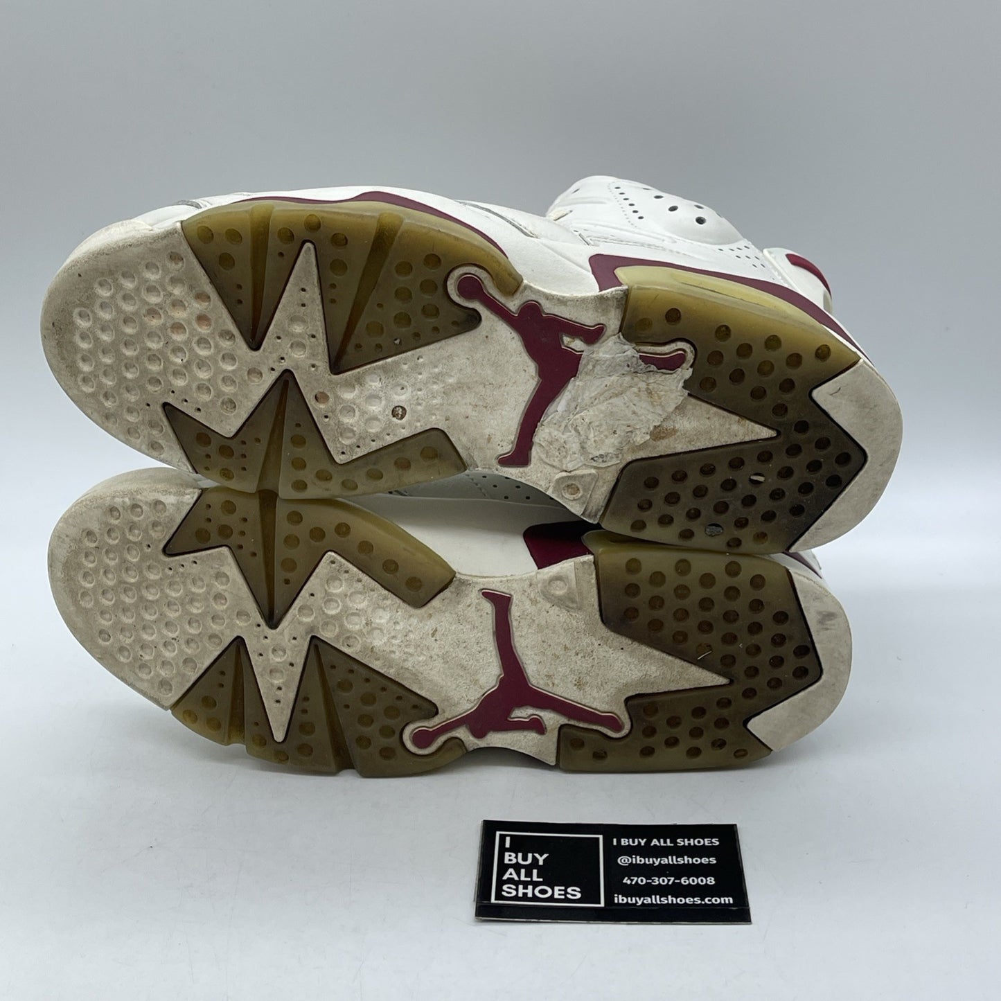 Size 9.5 - Air Jordan 6 Retro 2015 Maroon (384664-116)