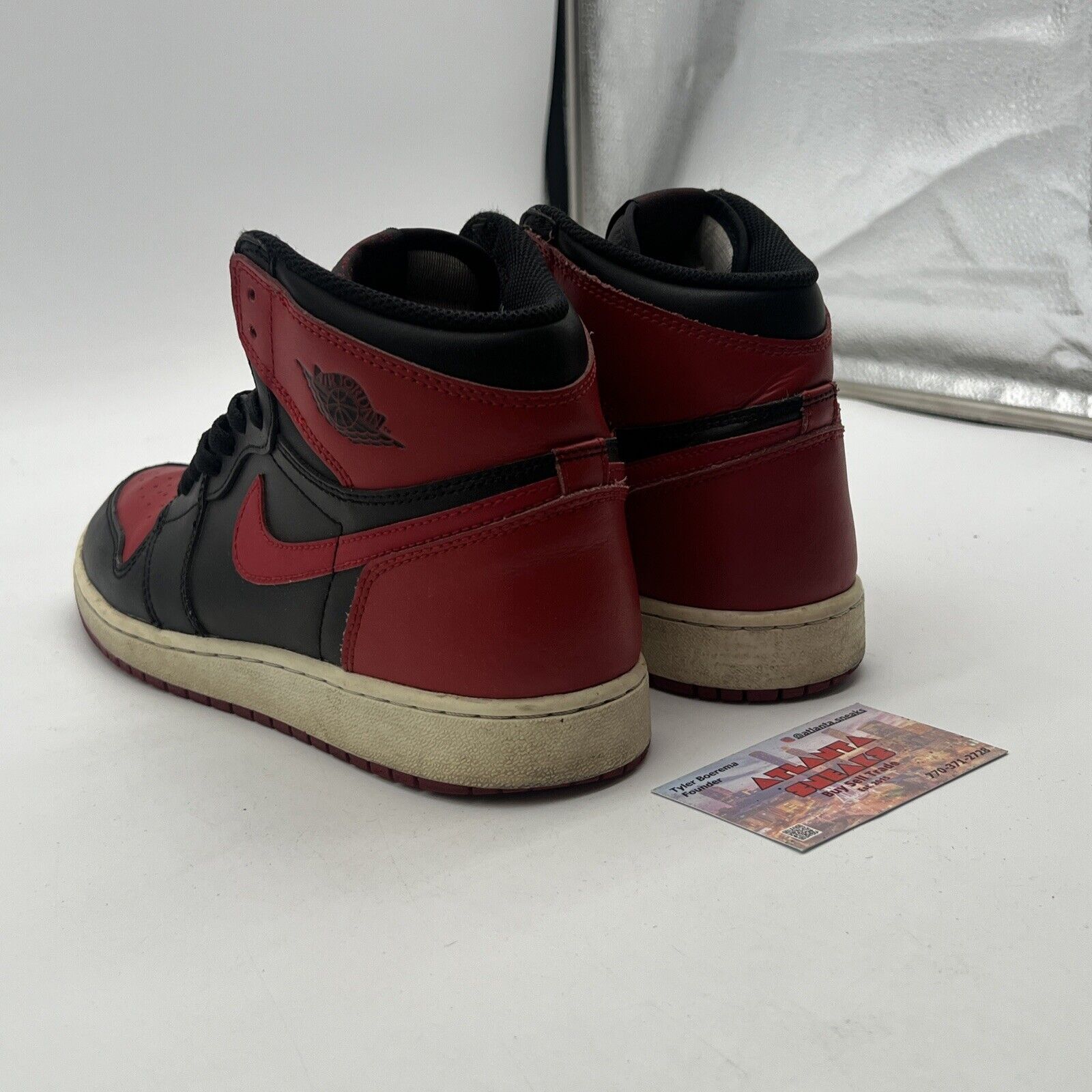 Size 7 - Air Jordan 1 Retro OG High Banned Bred (575441-001)