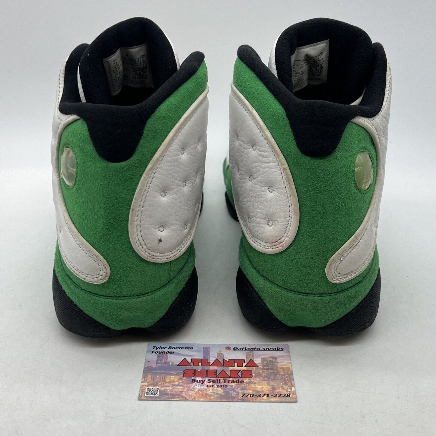 Size 13 - Jordan 13 Retro Lucky Green 2020 White Green Suede - (DB6537-113)