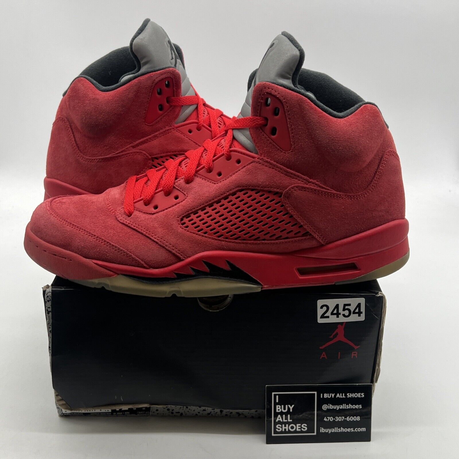 Size 12 - Air Jordan 5 Retro Red Suede (136027-602)