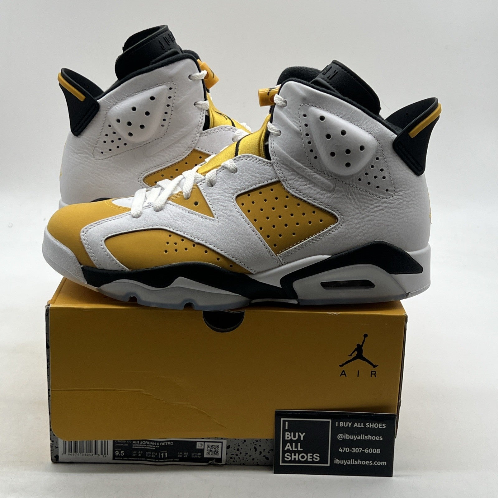 Size 9.5 - Air Jordan 6 Retro Yellow Ochre (CT8629-170)